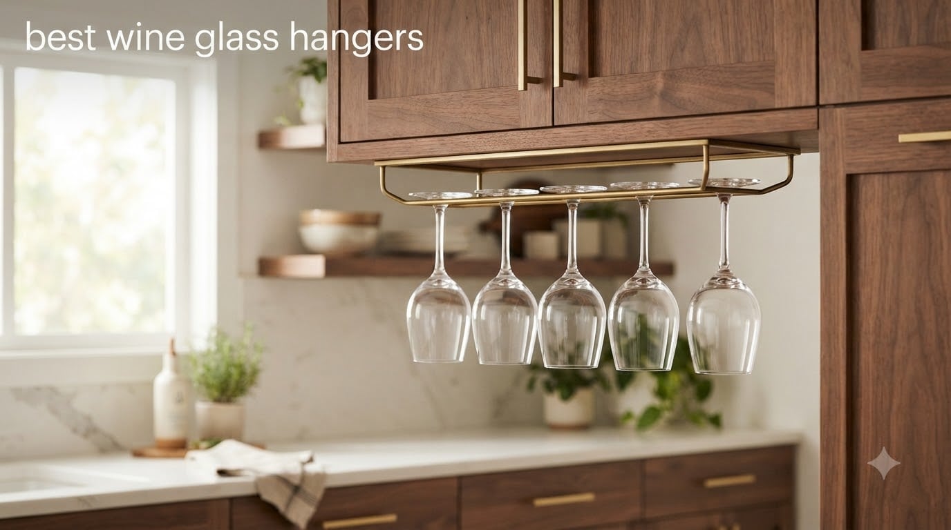 best wine glass hangers