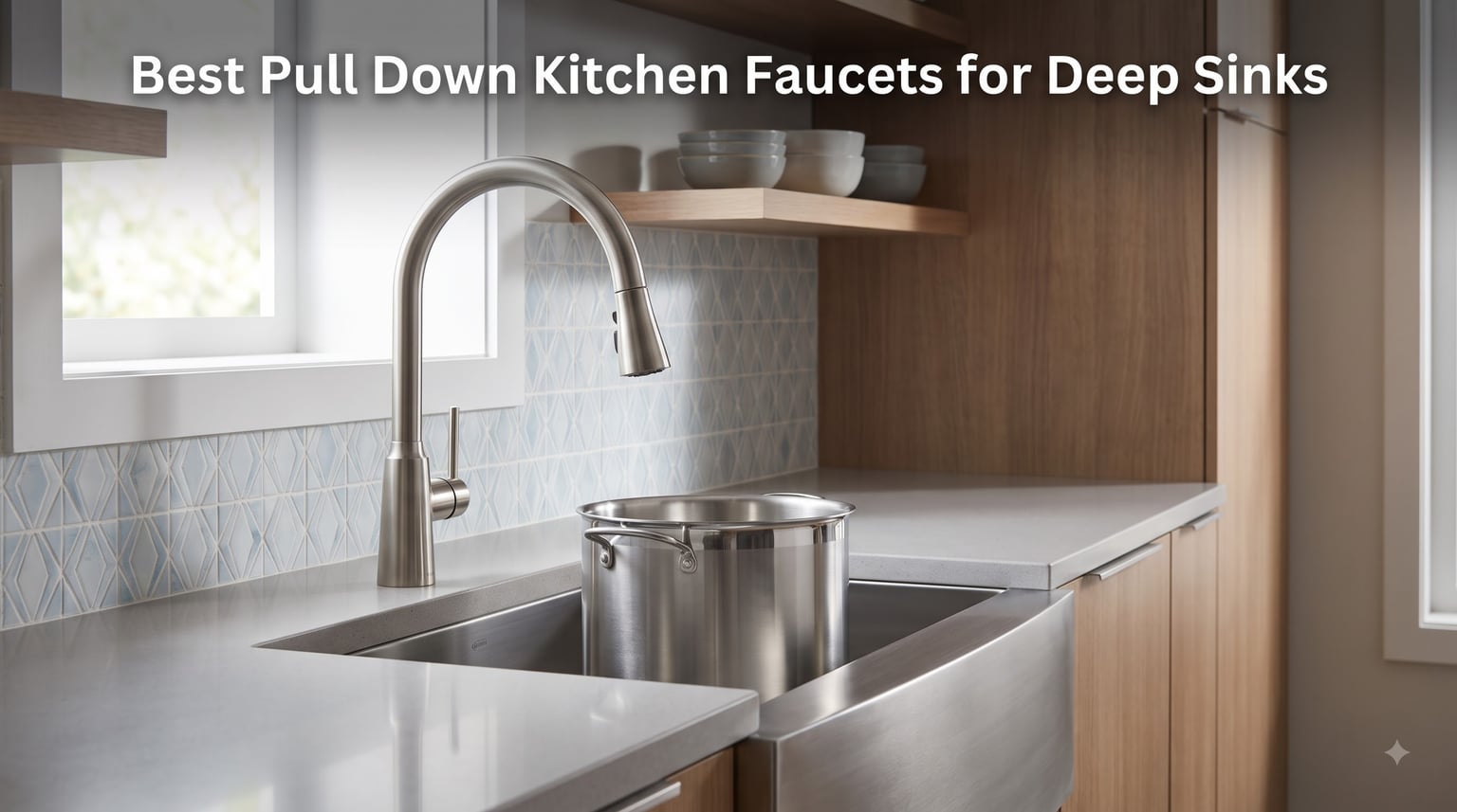 Best Pull Down Kitchen Faucets for Deep Sinks