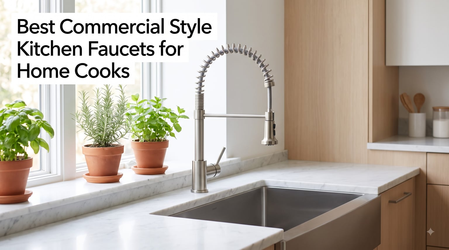 Best Commercial Style Kitchen Faucets for Home Cooks