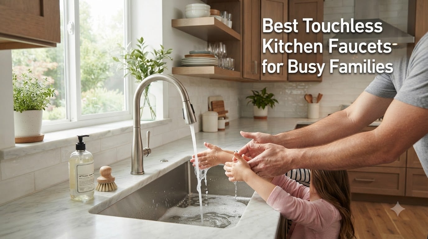 Best Touchless Kitchen Faucets for Busy Families