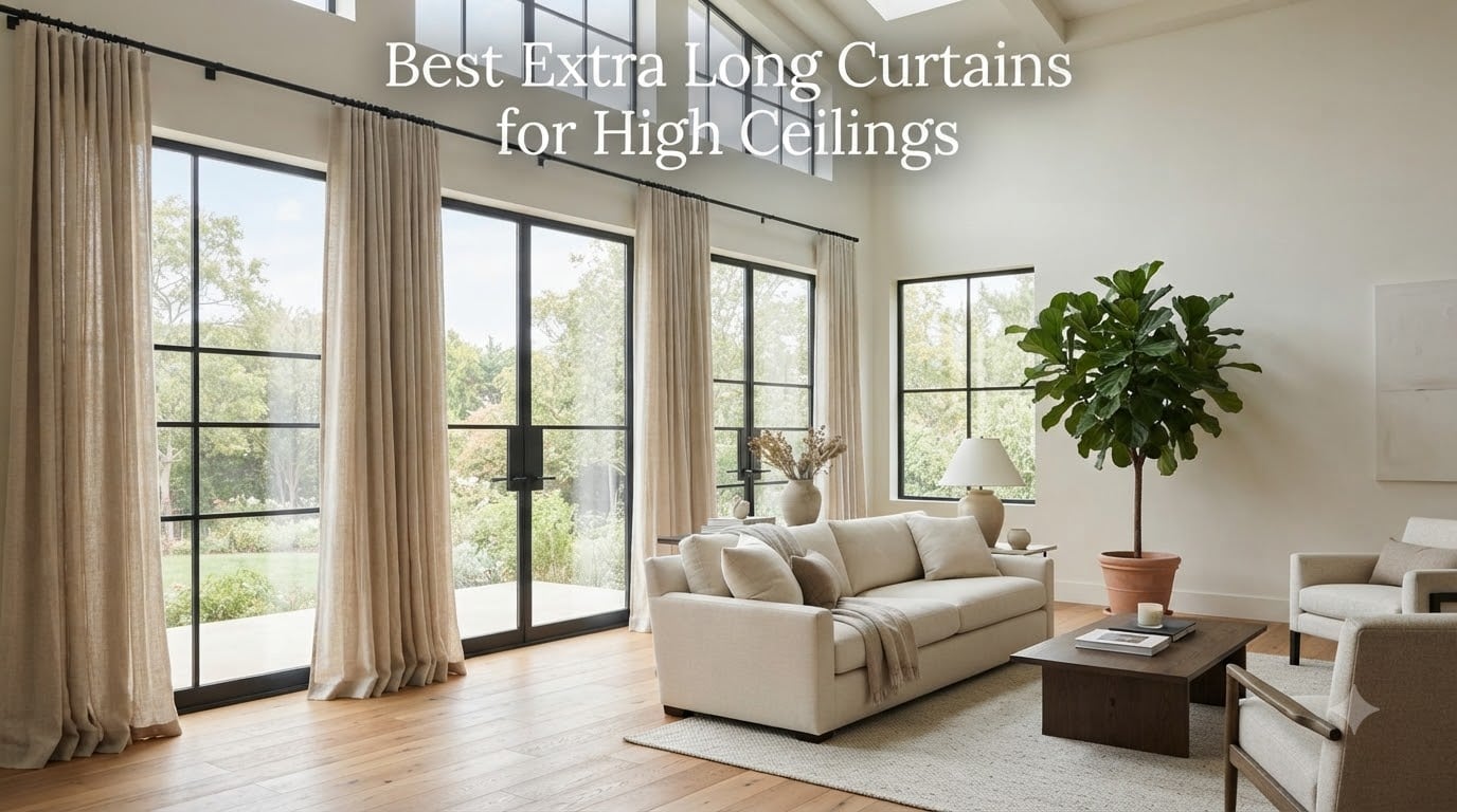 Best Extra Long Curtains for High Ceilings