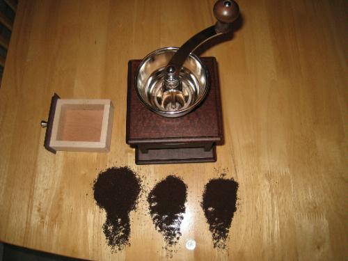 Peugeot Bresil Manual Coffee Grinder, 8.25in, Walnut Stain, PEFC Beech Wood customer photo 1