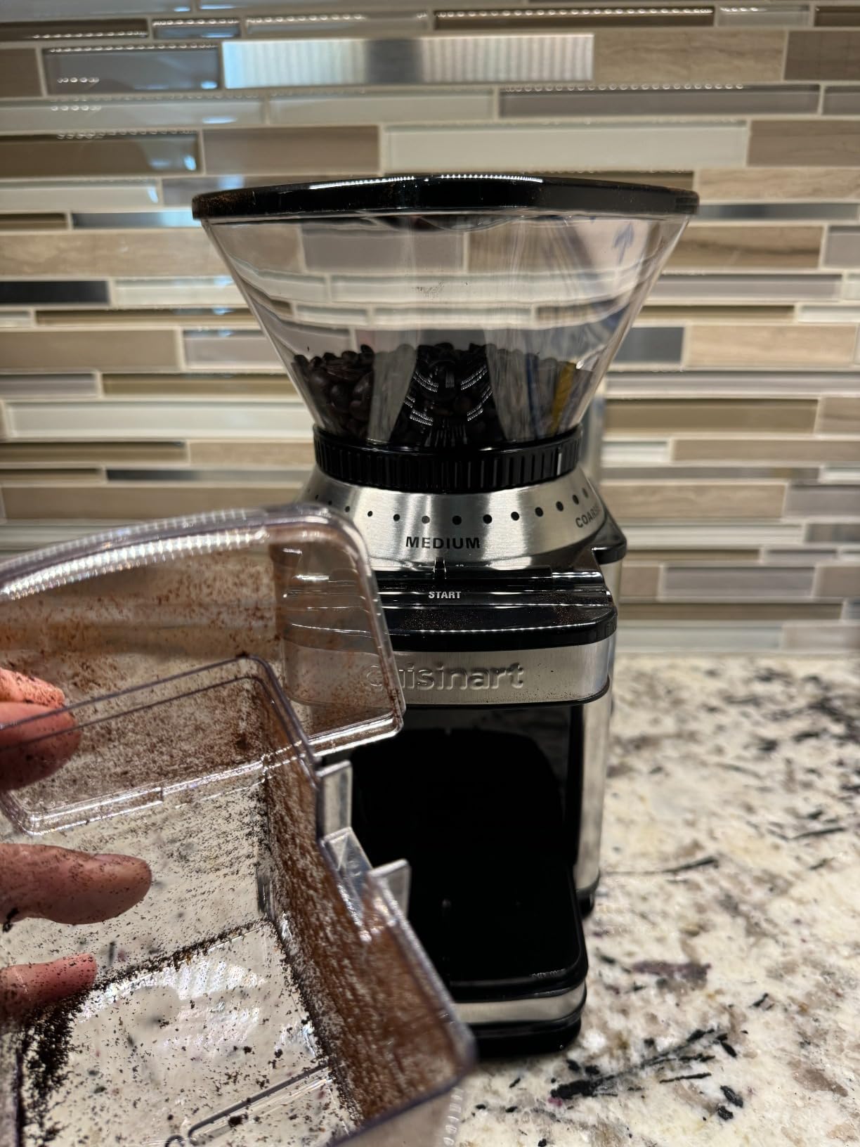Cuisinart Electric Burr Coffee Grinder, 18 Settings, 4-18 Cups, DBM-8P1 customer photo 2