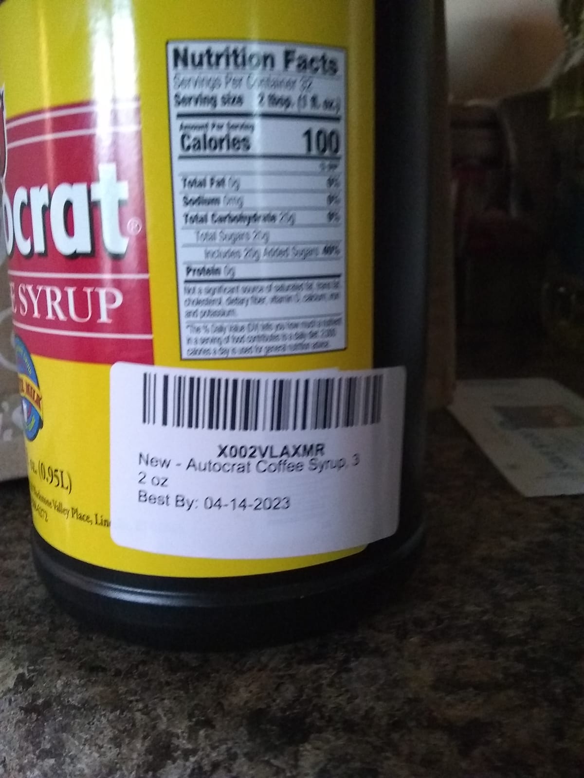 Autocrat Coffee Syrup, 32 oz customer photo 1