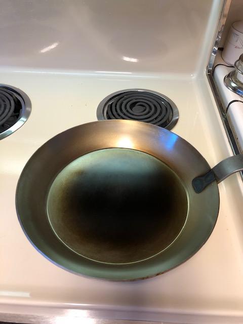 Matfer Bourgeat Black Carbon Steel Frying Pan, 12 5/8