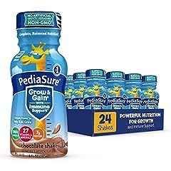 PediaSure Grow & Gain Kids Nutrition Shake, 7g Protein, Chocolate, 24 Pack customer photo 1