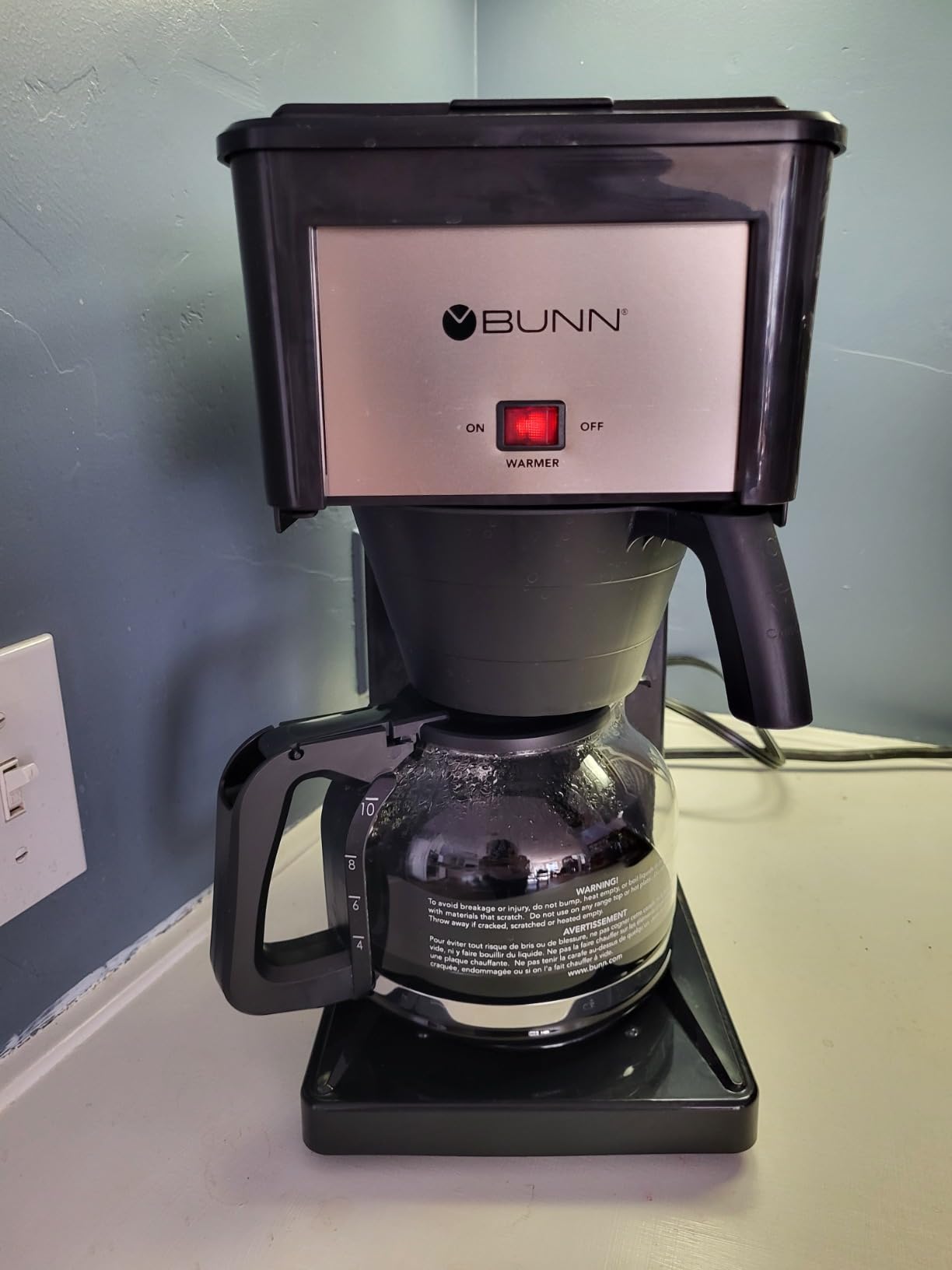 BUNN GRW Velocity Brew 10-Cup Home Coffee Brewer, White customer photo 1