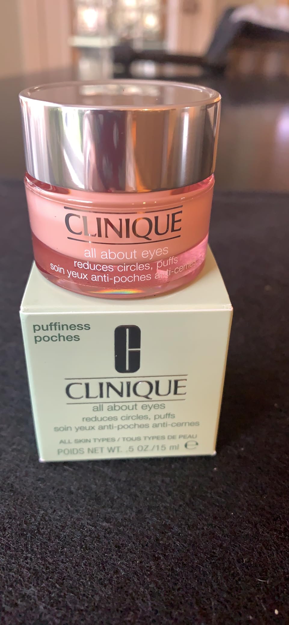 Clinique All About Eyes: Lightweight Eye Cream Vitamin C Formula + Rich Eye Cream Hyaluronic Acid Formula | Hydrating, Brightening, Depuffing customer photo 1