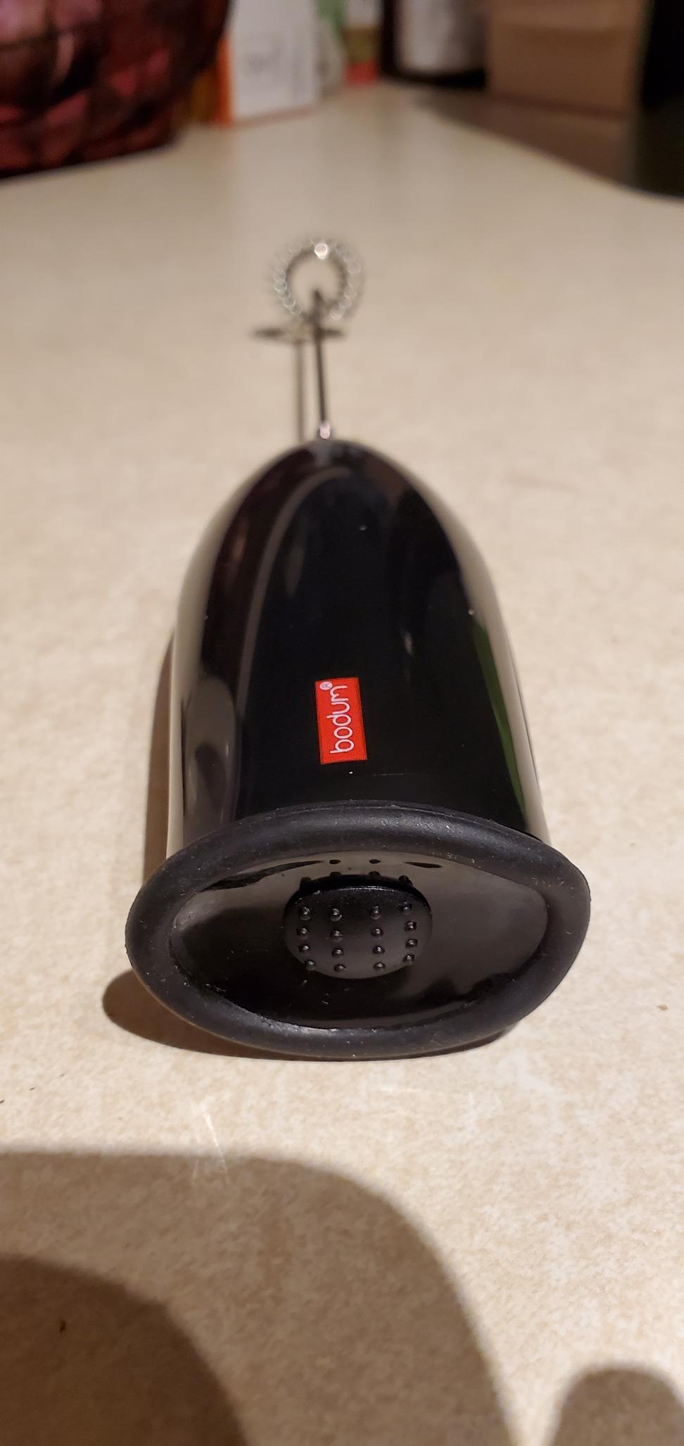 Bodum Schiuma Battery Operated Milk Frother for Coffee, Lattes, Hot Chocolate, Mocha, Cappuccino, Black customer photo 1