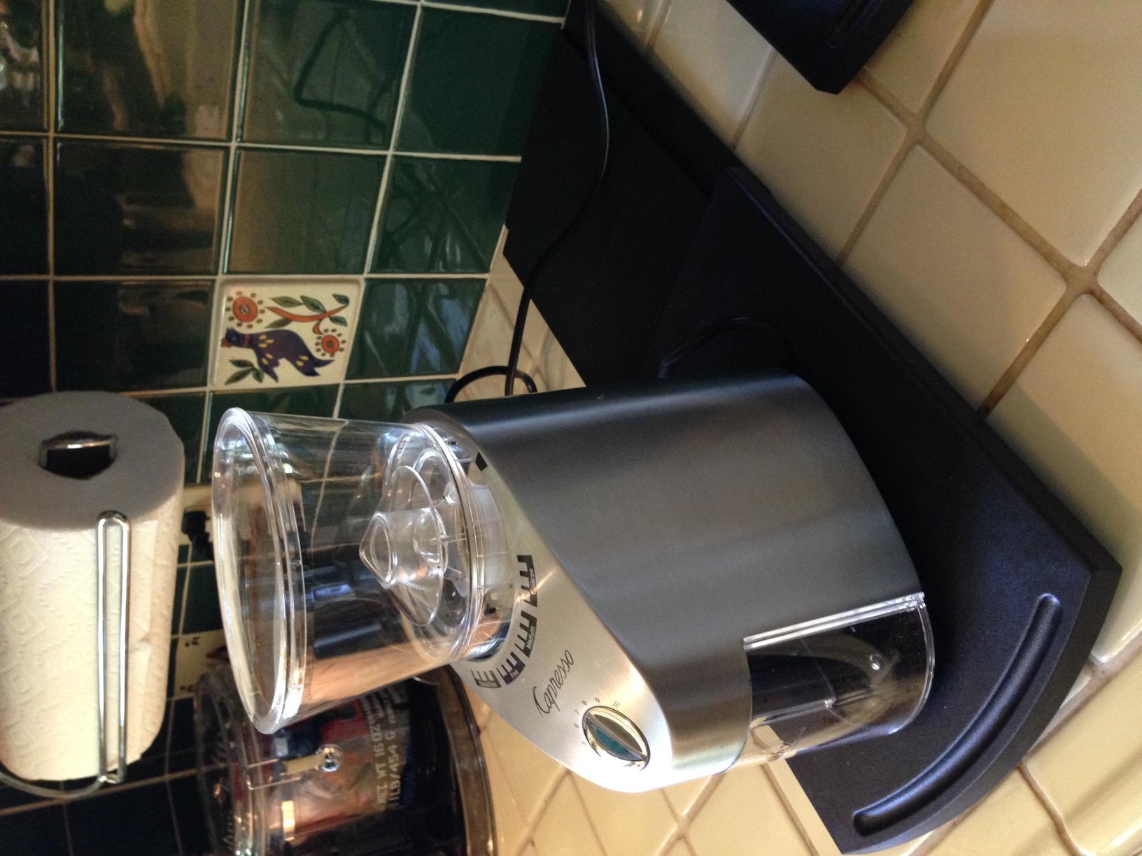 Capresso Infinity Conical Burr Grinder, See-through bean container holds up to 8.8 oz of beans customer photo 1