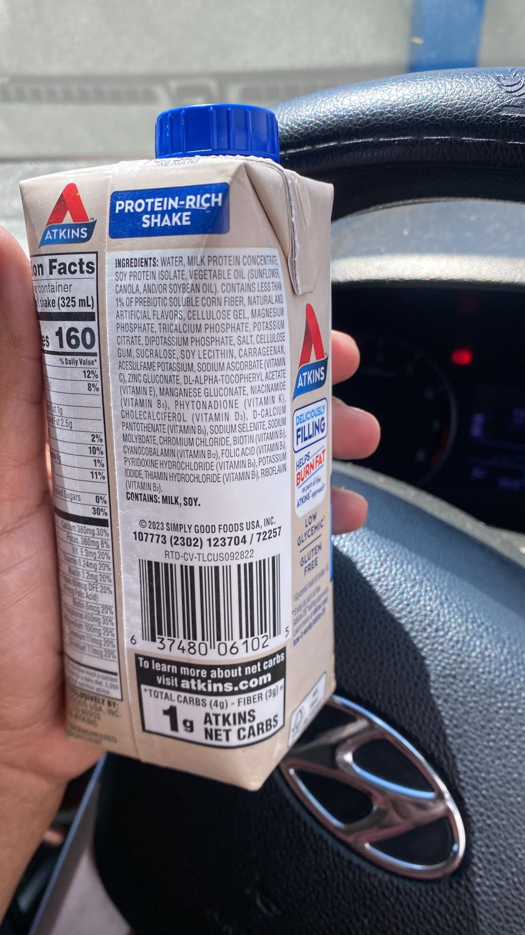 Atkins Vanilla High Protein Shake, 15g Protein, 12 Count customer photo 2