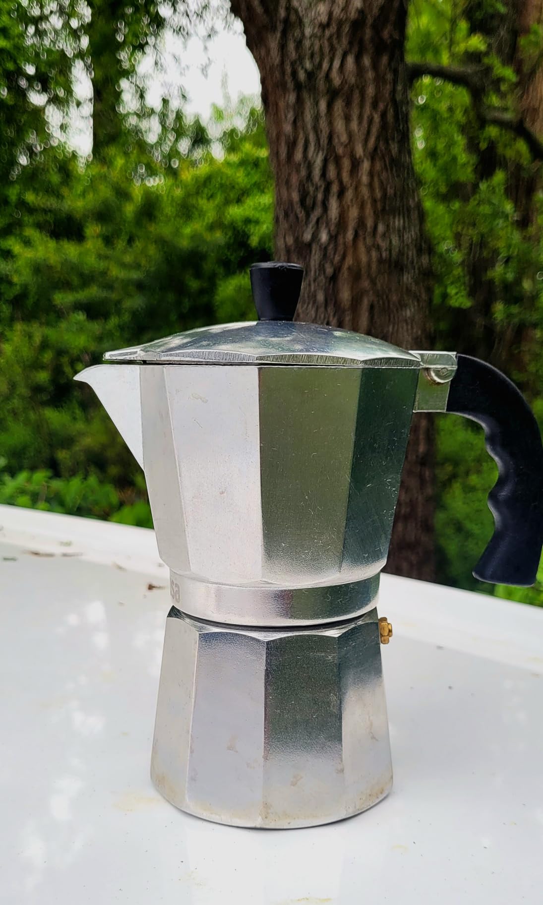 Imusa USA Aluminum Stovetop 6-cup Espresso Maker (B120-43V), Silver customer photo 2