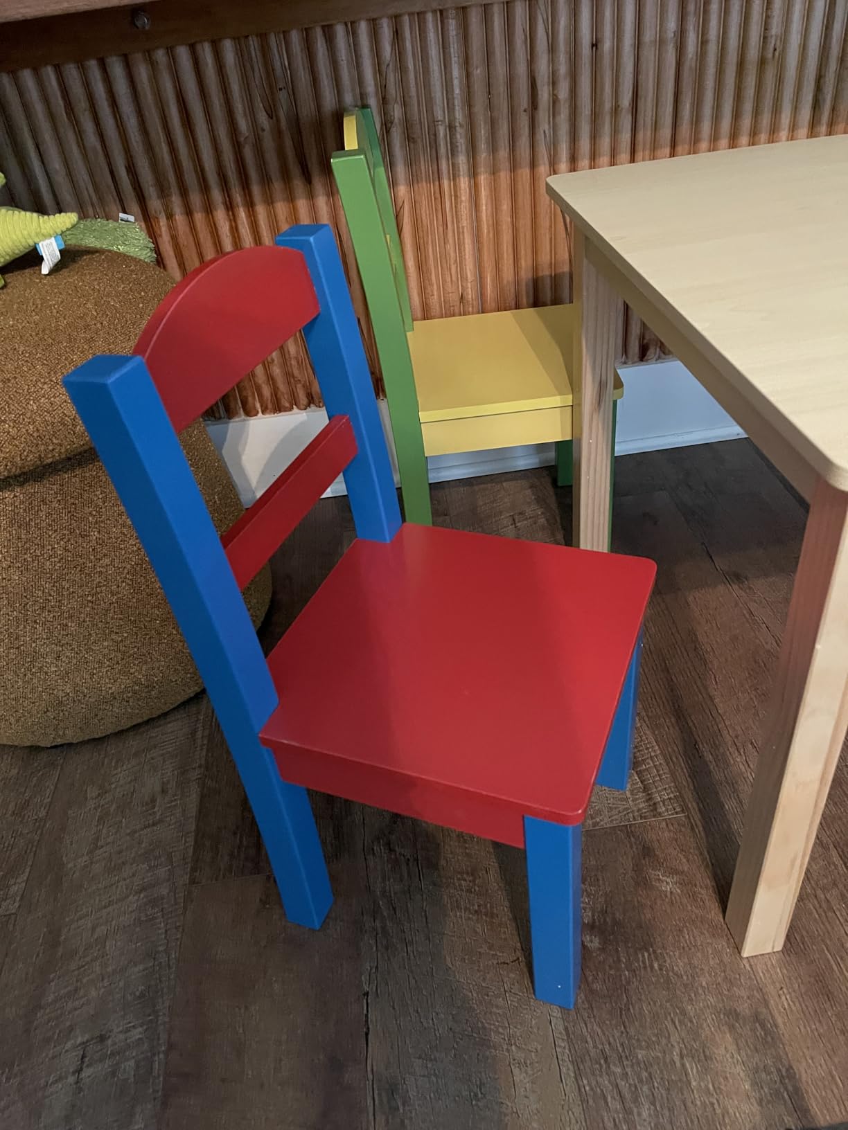 Humble Crew Toddler Table and Chair Set for Kids, Wood Activity Furniture customer photo 1