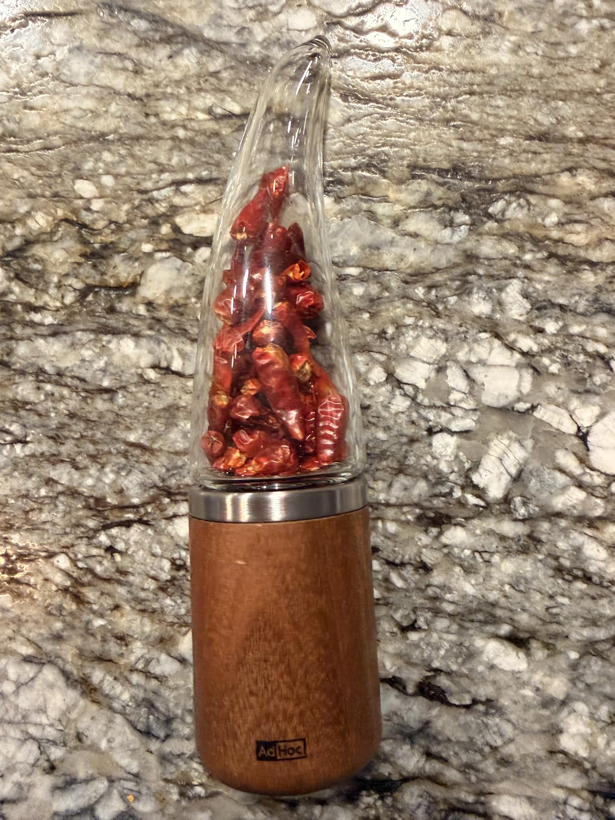 Adhoc Pepe Stainless Steel and Acrylic Chili Cutter, 8-Inch customer photo 2