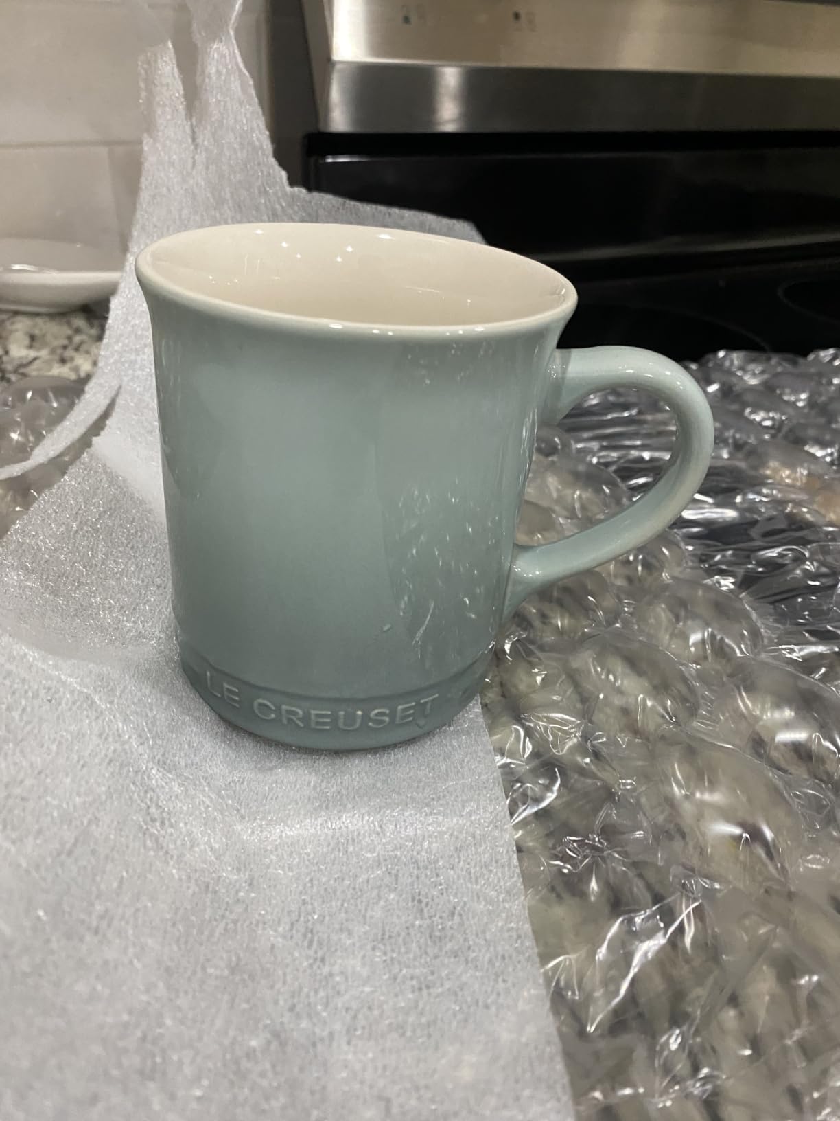 Le Creuset Stoneware Vancouver Mug, 14 oz., Cerise customer photo 2
