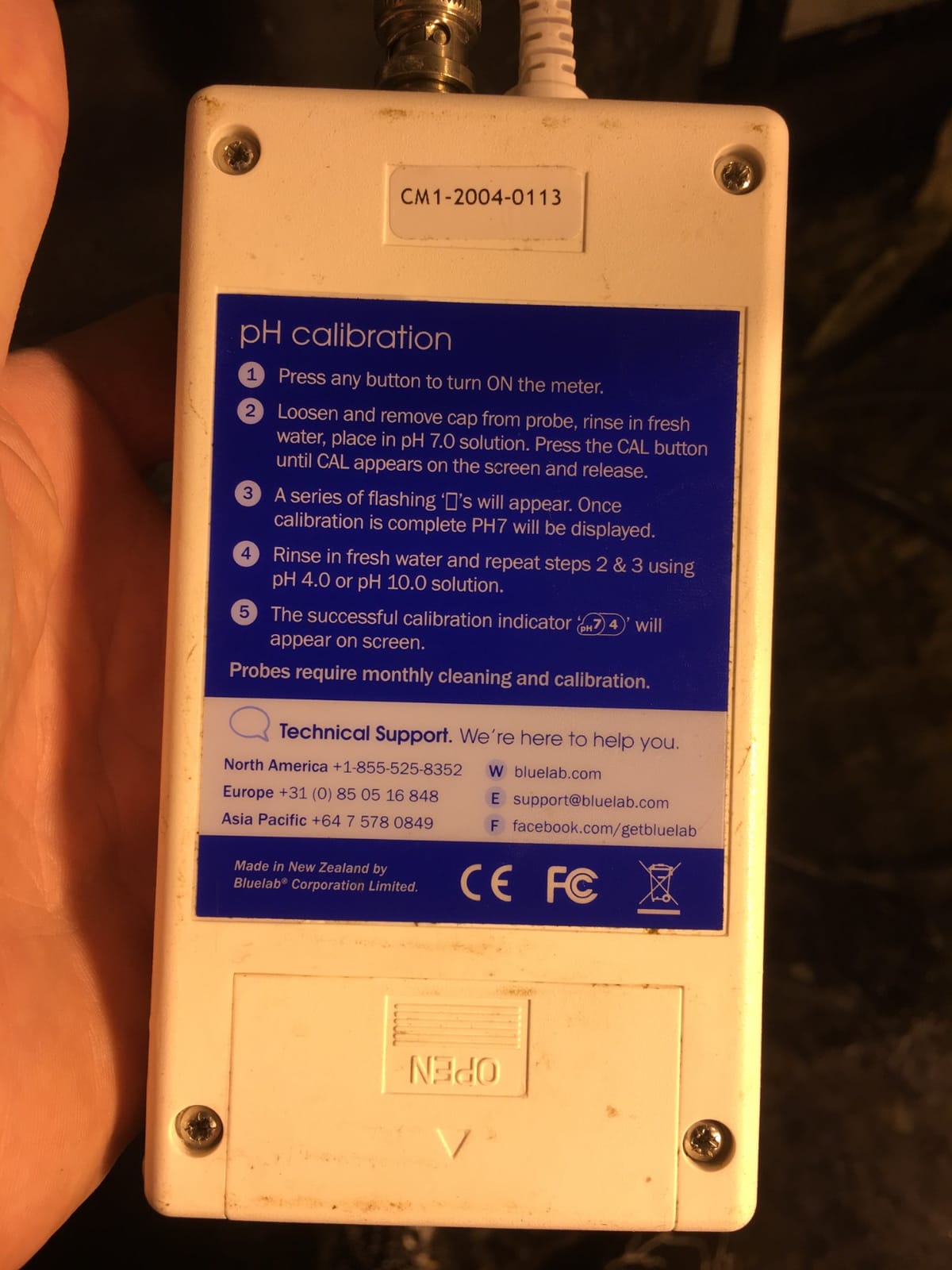 Bluelab Combo Meter for pH, Temperature & Conductivity in Water - Easy Calibration, Digital EC/TDS/PPM Tester for Hydroponics & Indoor Plants (METCOM) customer photo 2