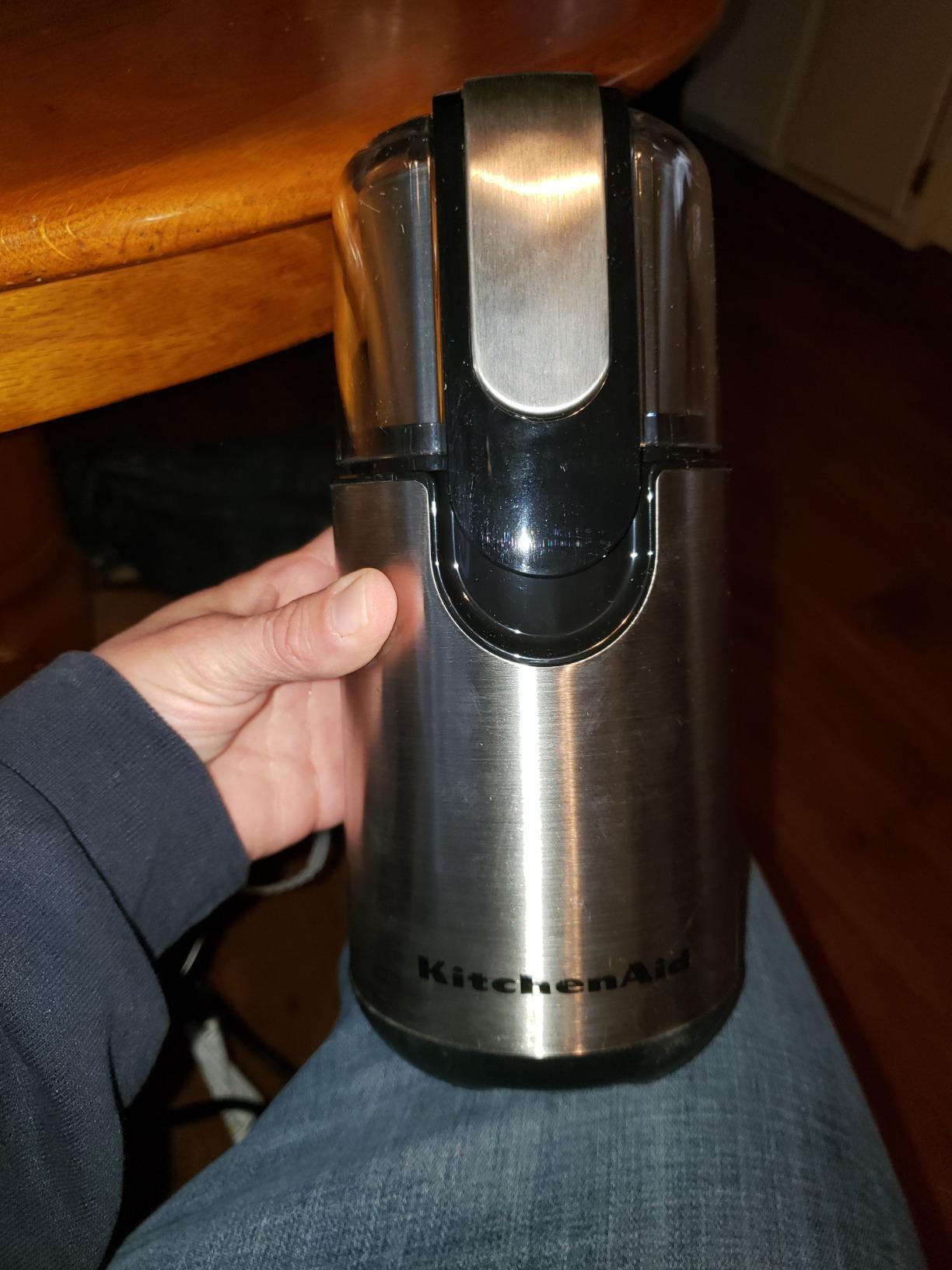 KitchenAid BCG111OB Blade Coffee Grinder, 4 oz, Onyx Black customer photo 2