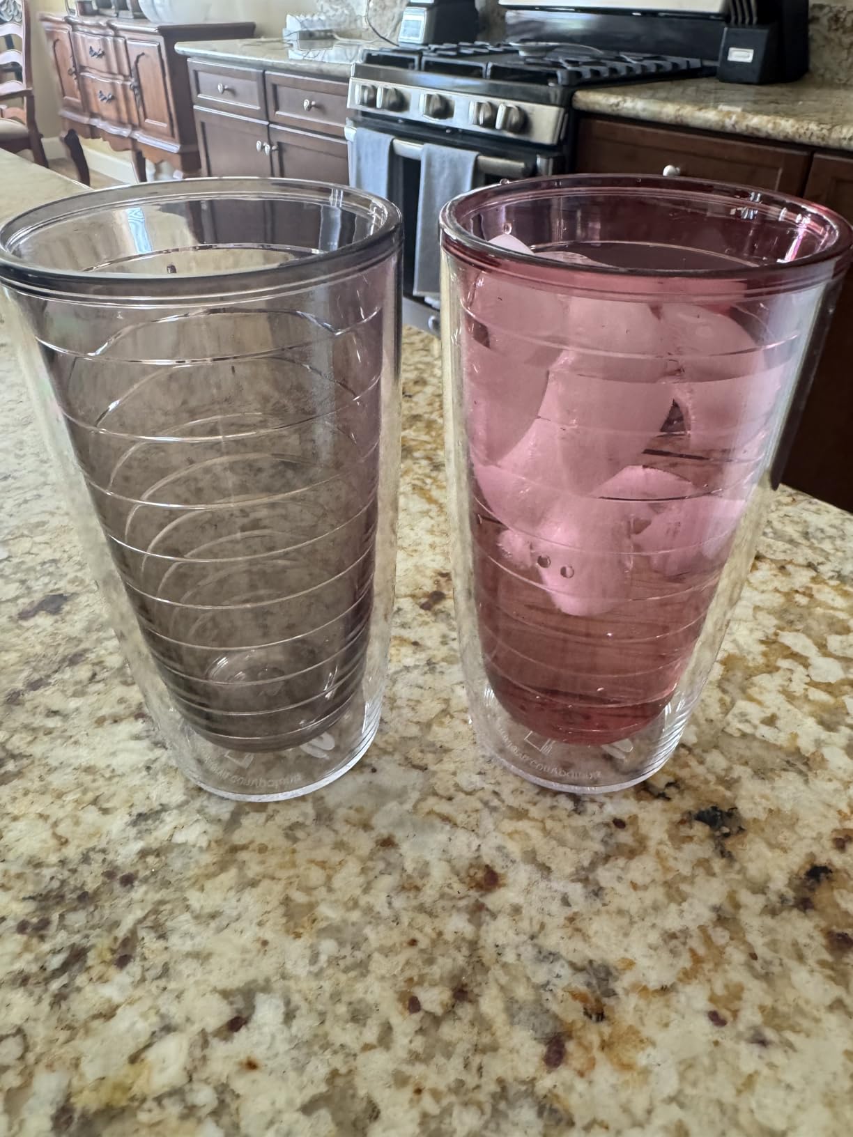 Tervis Clear & Colorful Tabletop Made in USA Double Walled Insulated Tumbler Travel Cup Keeps Drinks Cold & Hot, 16oz Mug, Clear customer photo 1