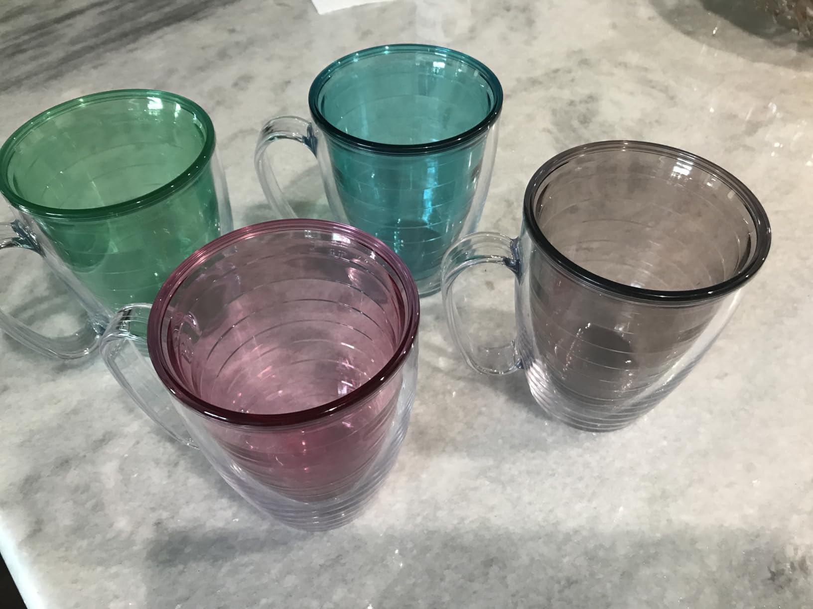 Tervis Clear & Colorful Tabletop Made in USA Double Walled Insulated Tumbler Travel Cup Keeps Drinks Cold & Hot, 16oz Mug, Clear customer photo 2