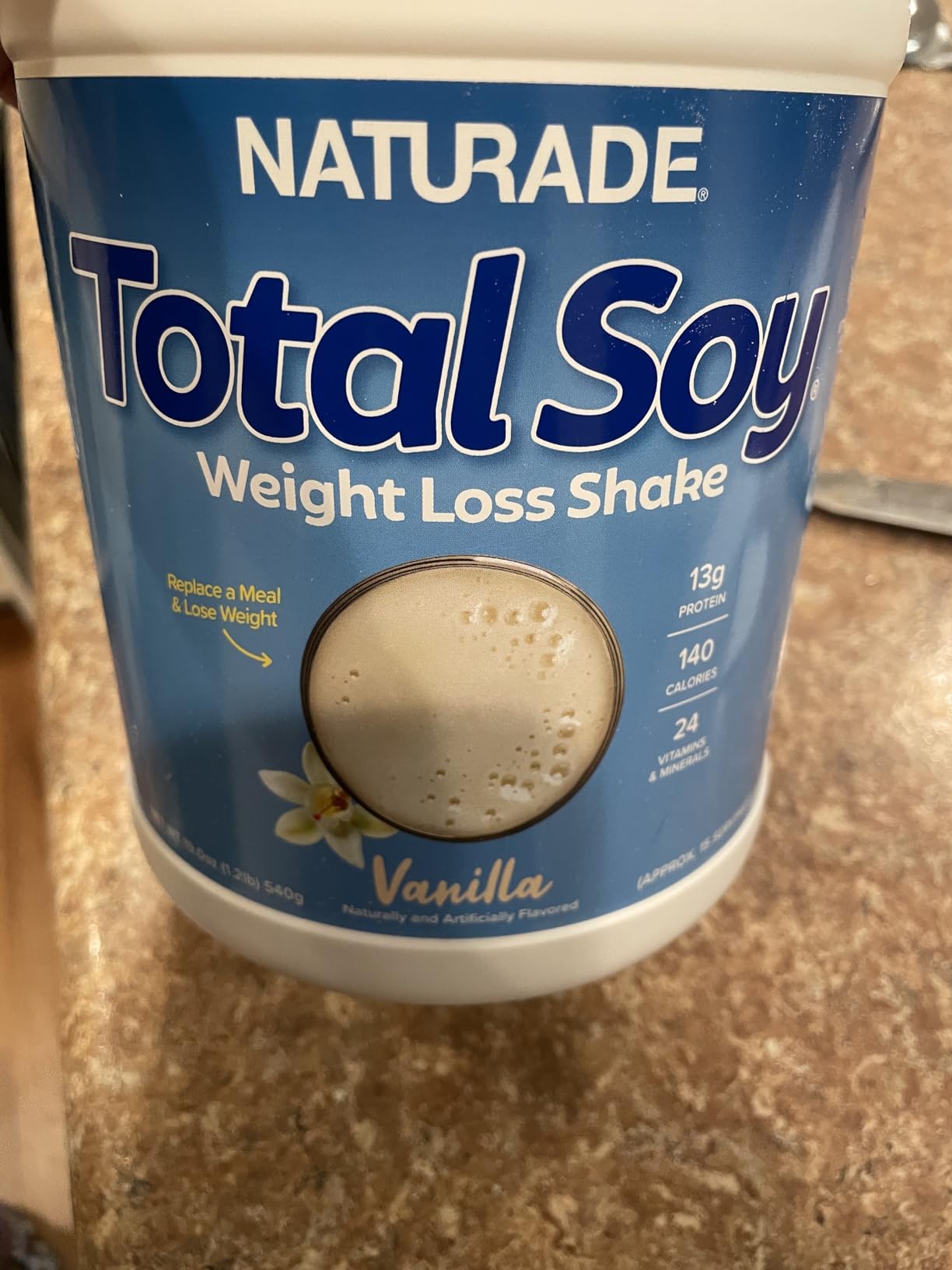 Naturade Total Soy Protein Powder | 13g Protein & 130 Calories per Servings | Meal Replacement Shake Mix | Non-GMO Soy | Lactose & Gluten Free | French Vanilla (15 Servings) customer photo 1
