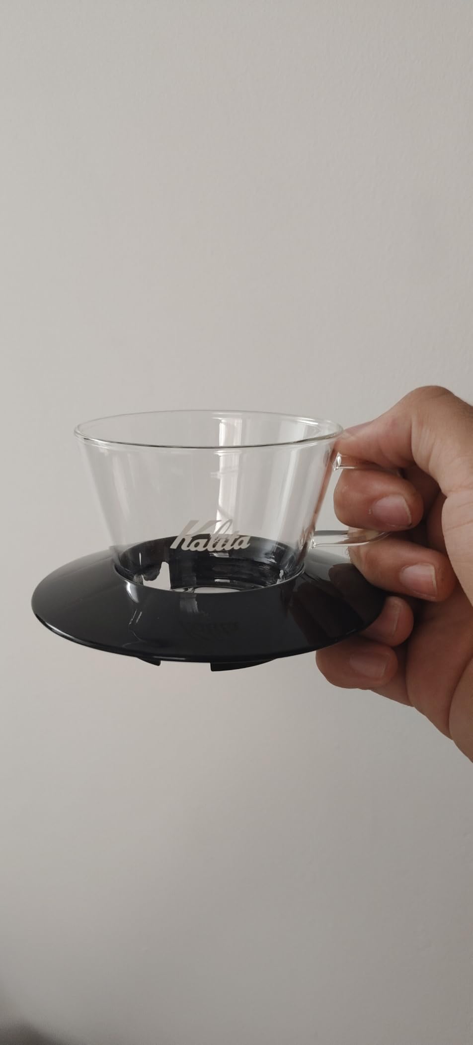 Karita Coffee Dripper Wave Series, Glass Dripper for 1 to 2 People, Glass Dripper 155, Drip Equipment, Coffee Shop, Cafe, Outdoor, Camping customer photo 1