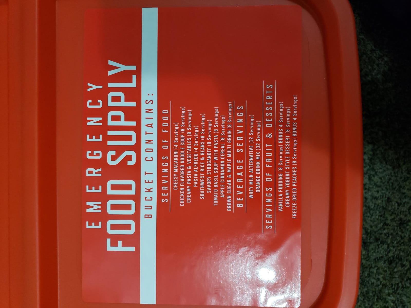 READYWISE Emergency Food Survival Supply 720 Servings, 6 Buckets customer photo 1