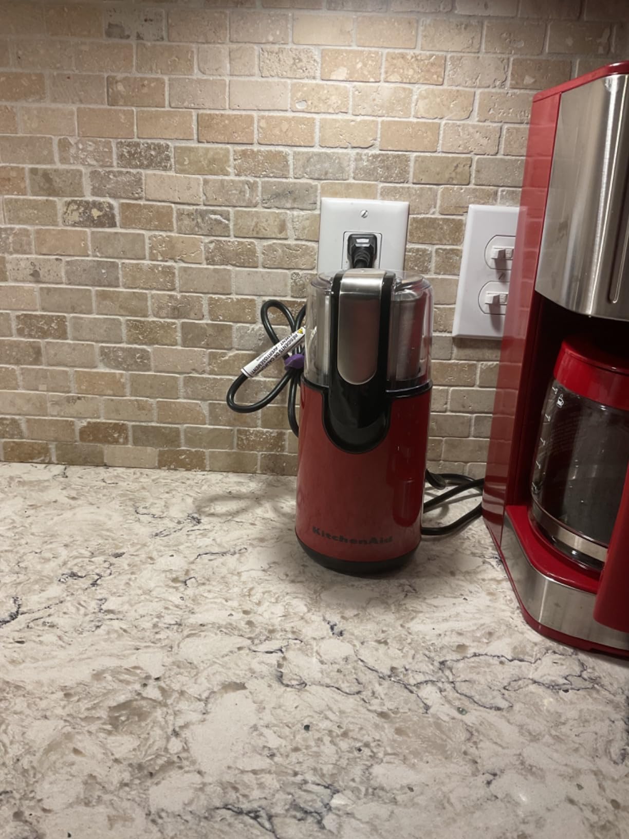 KitchenAid BCG111ER Blade Coffee Grinder, 4 oz, Empire Red customer photo 1