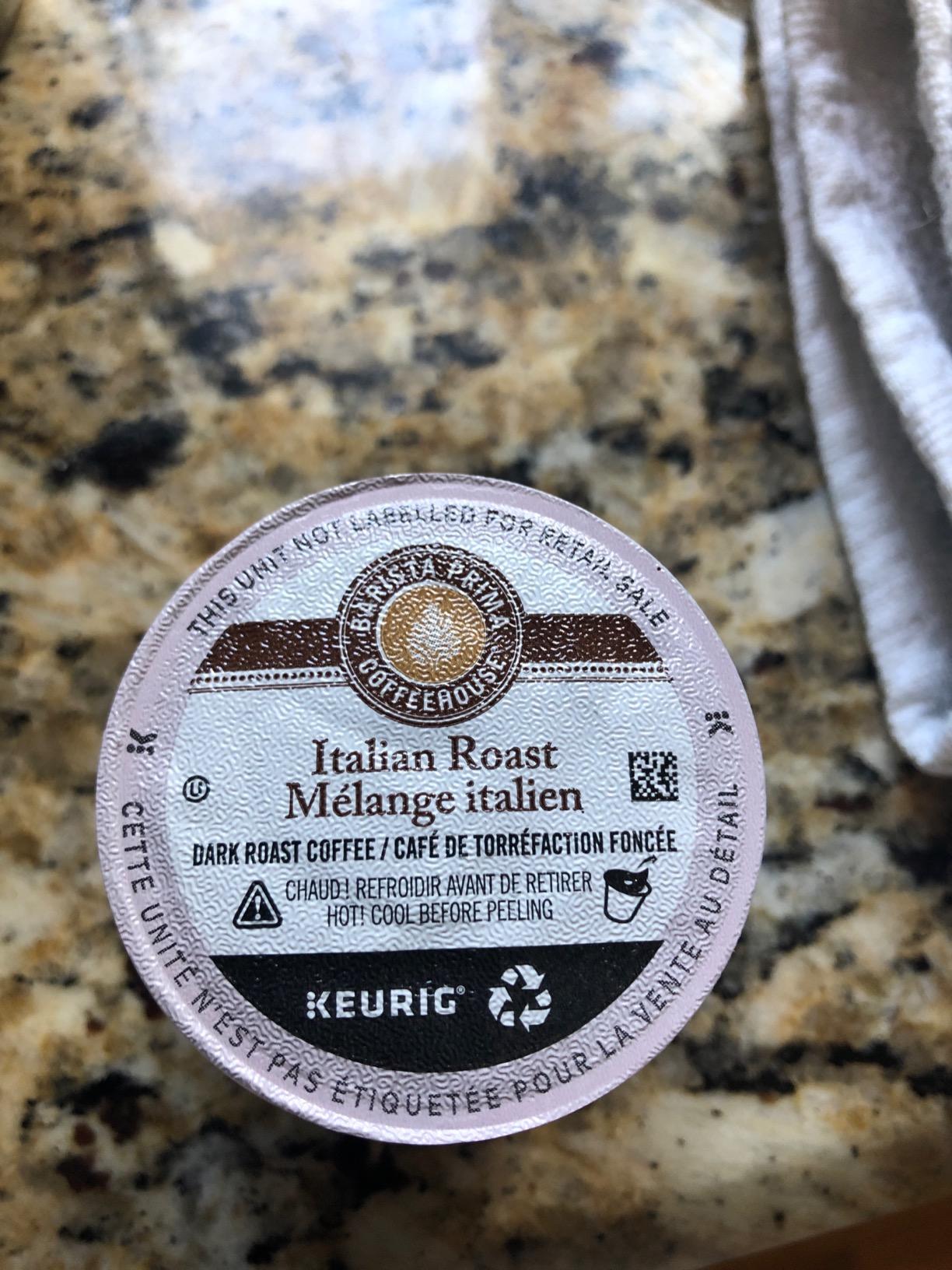 Barista Prima Italian Roast Coffee, Keurig K-Cup Pods, Dark Roast, 96/Carton (66149) customer photo 2