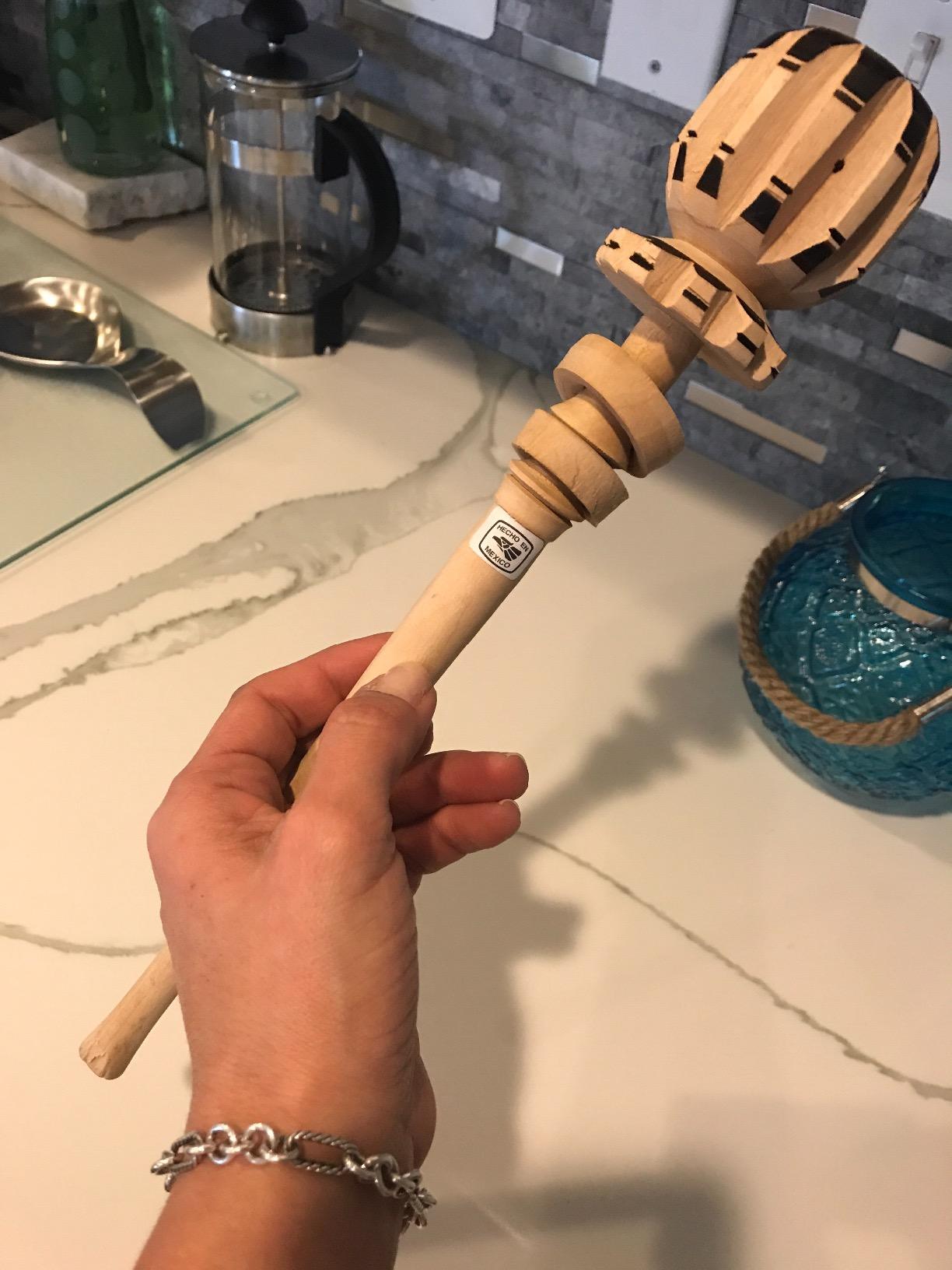 Molinillo Hueco Grande Hollow Wooden Stirrer by La Mexicana customer photo 2