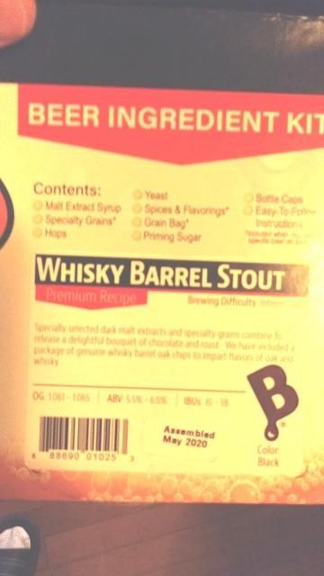 Brewers Best Whiskey Barrel Stout Beer Ingredient Kit customer photo 1