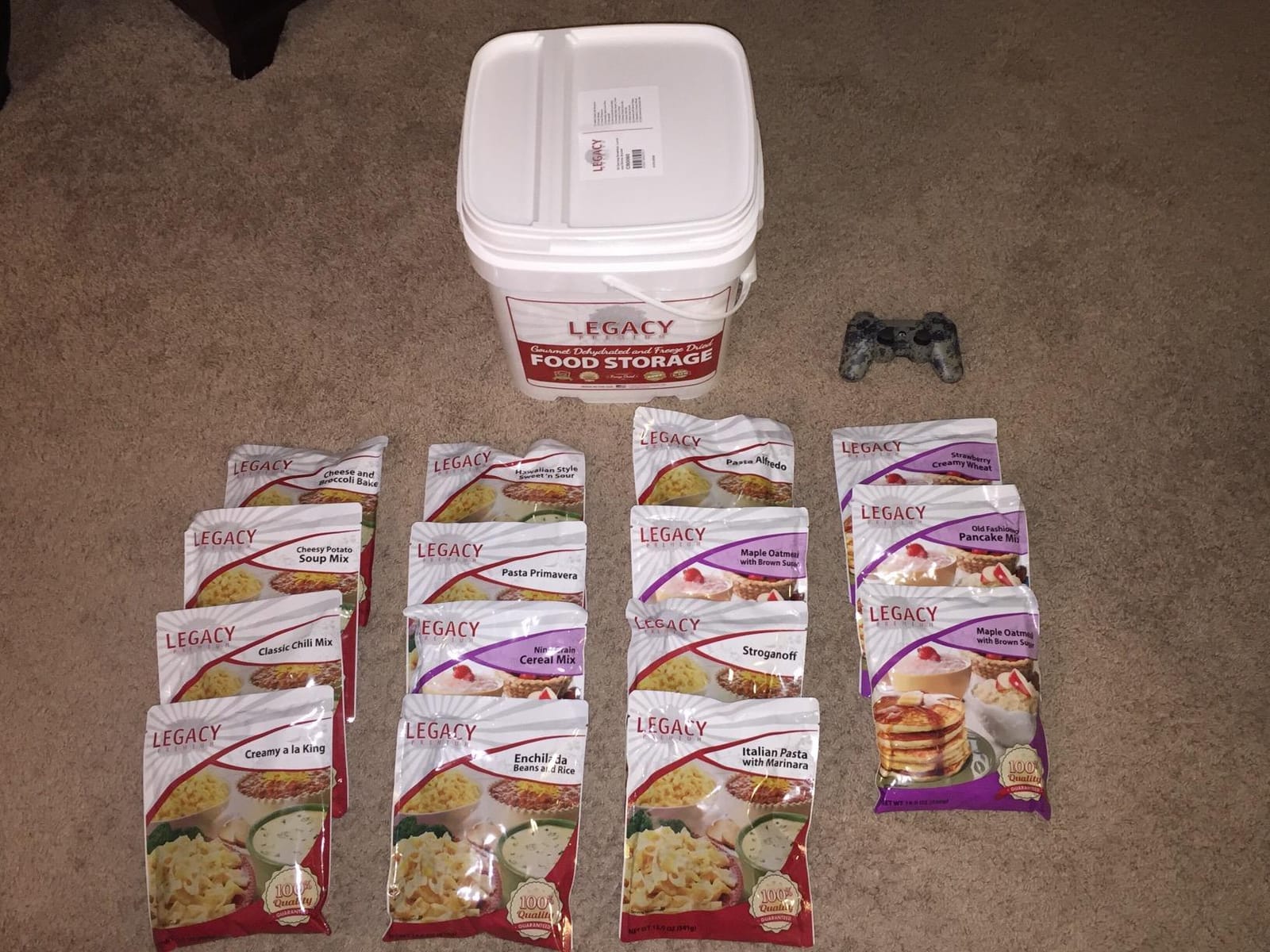Legacy Food Storage 360 Serving Emergency Food Supply Bucket, 143,880 Total Calories, Shelf Stable Breakfast, Lunch & Dinner, 2-Month Supply, Freeze Dried Survival Meals for MRE Camping, Hiking, Prepping customer photo 2