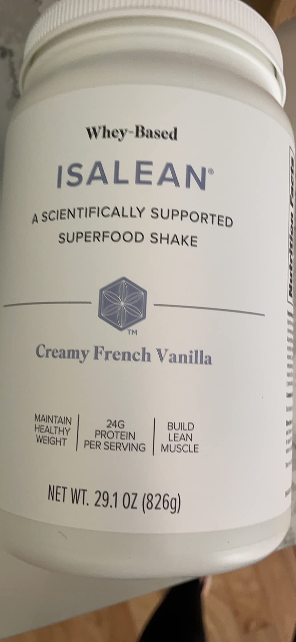 Isagenix IsaLean, 24g Protein Shake, Creamy Vanilla, 27.7 oz customer photo 2