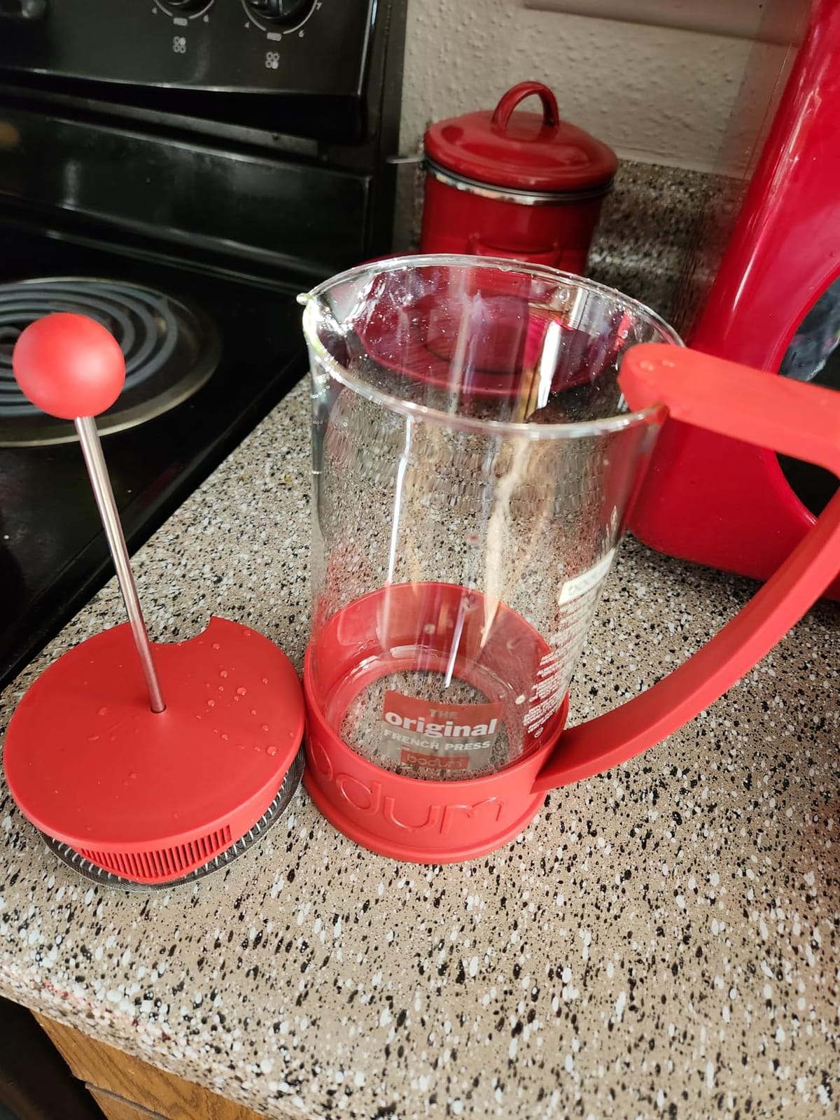 Bodum 12oz Brazil French Press Coffee Maker, High-Heat Borosilicate Glass, Black - Made in Portugal customer photo 2