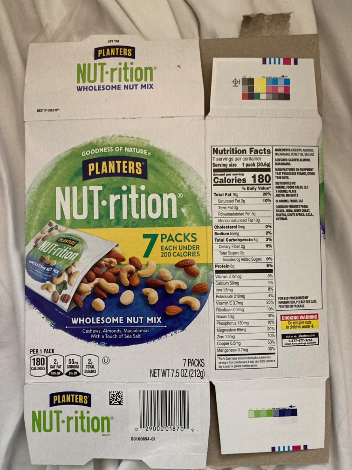 PLANTERS NUT-RITION Wholesome Mixed Nuts, Plant Based Protein, 1.07 Oz x 7 customer photo 1