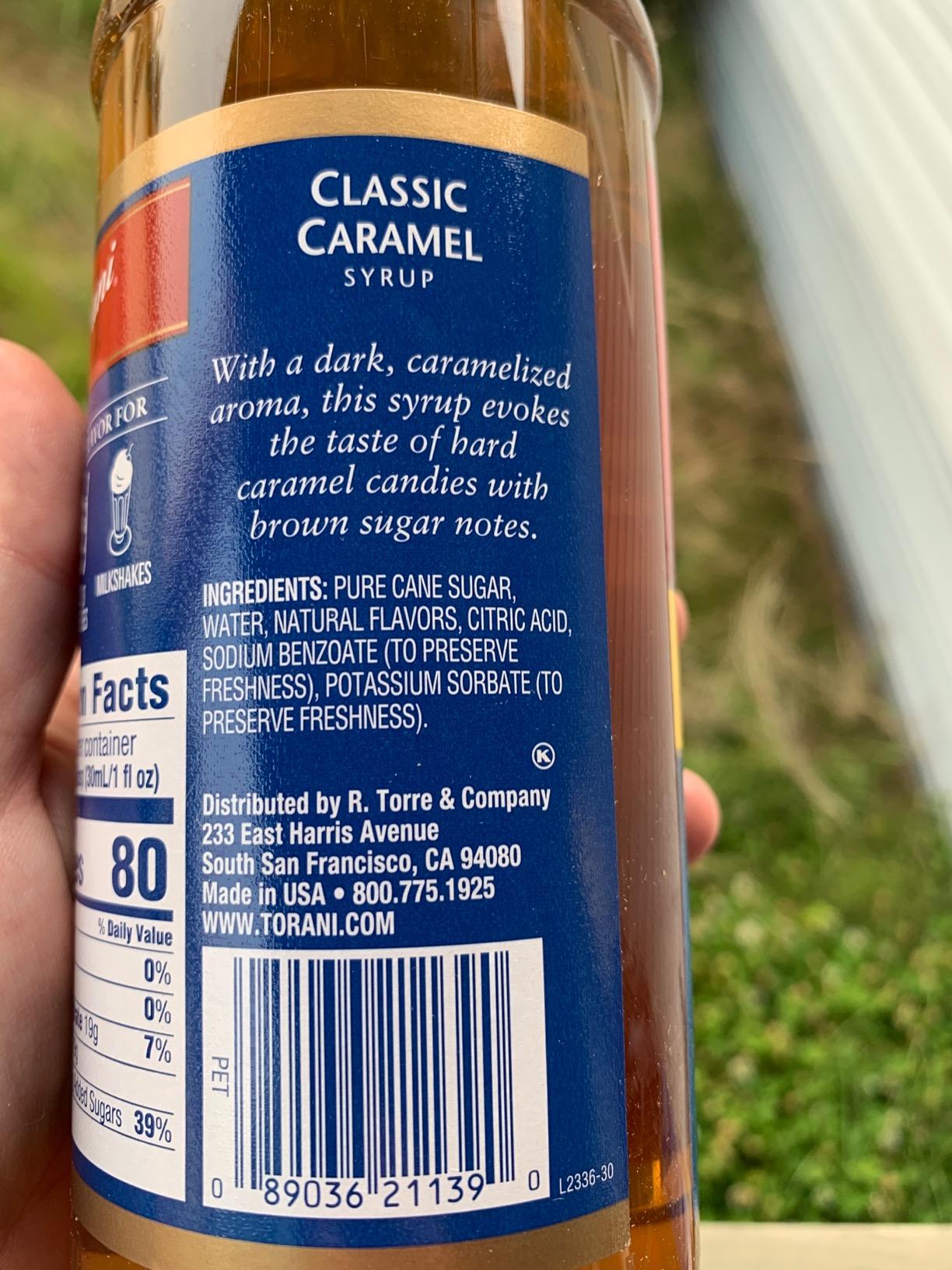 Torani Classic Caramel Flavored Drink Syrup, 25.4 fl oz, 4 Pack customer photo 1