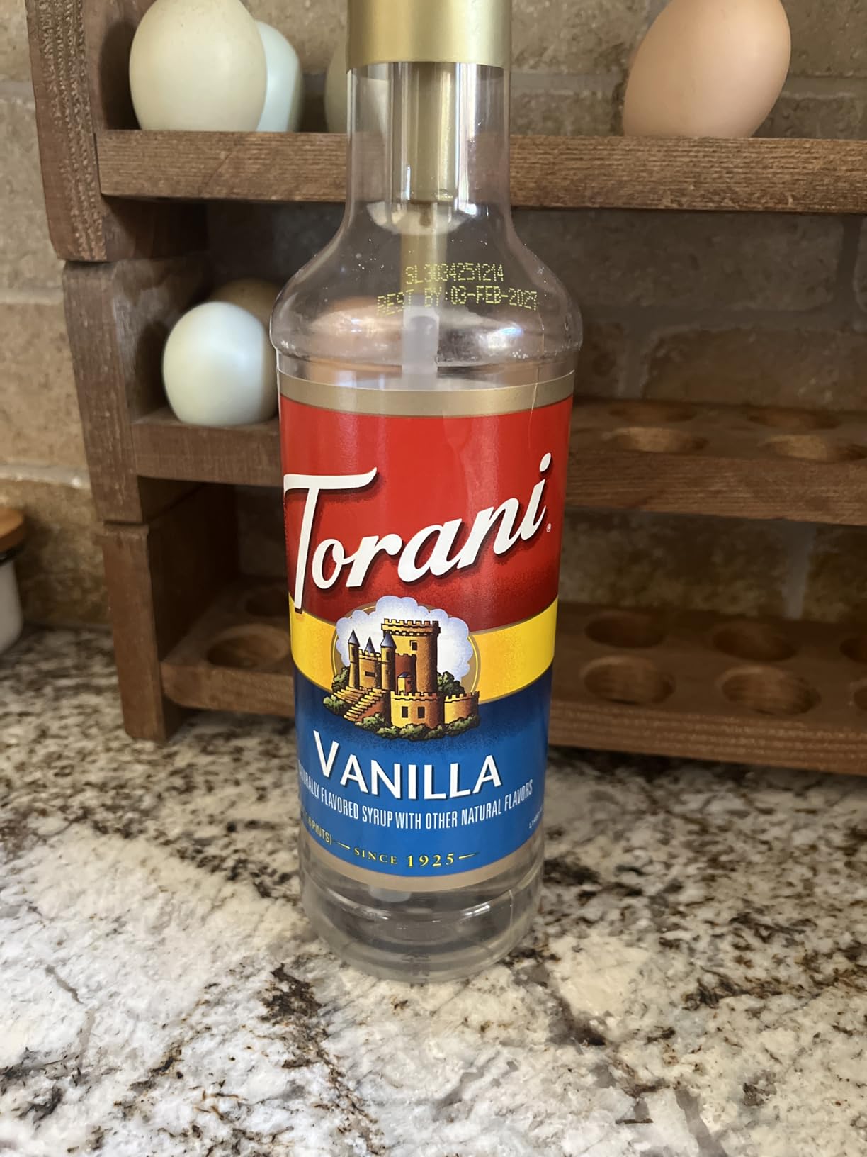 Torani Vanilla Flavored Drink Syrup, 25.4 fl oz, 4 Pack customer photo 2