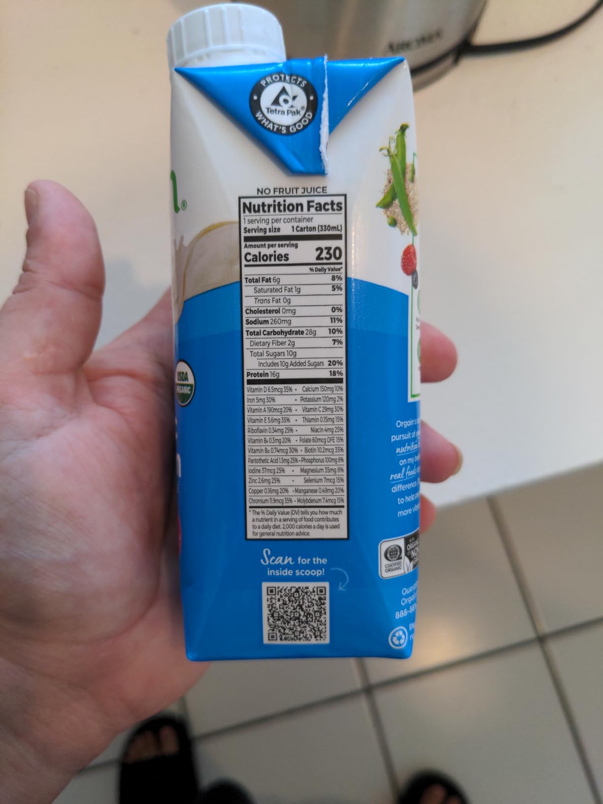 Orgain Organic Nutritional Vegan 16g Protein Shake, Vanilla, 11 oz, 12pk customer photo 2