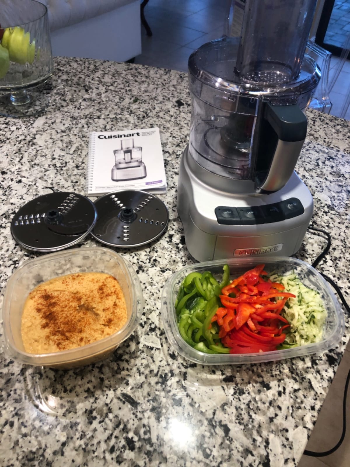 Cuisinart 8 Cup Food Processor, 350-Watt Motor, Medium to Fine Slicing Discs, FP-8SV, Silver customer photo 1