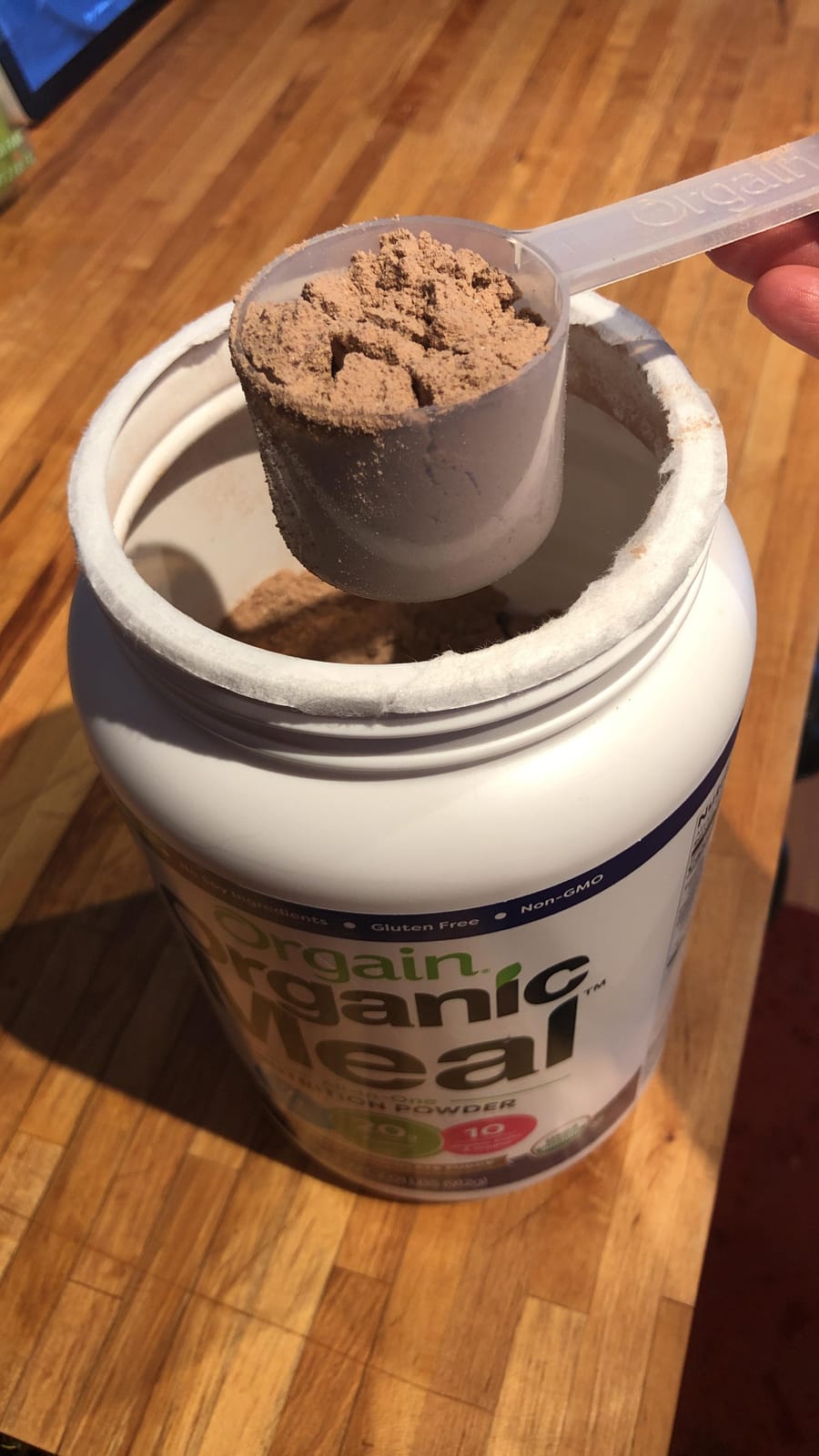 Orgain Organic 20g Meal Protein Powder, Vegan, Chocolate Fudge, 2.01 lb customer photo 2
