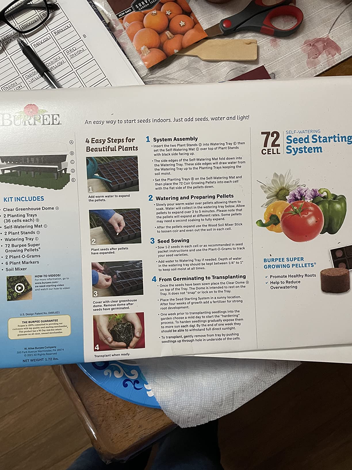Burpee XL Self-Watering Growing System Indoor Seed Starting 10