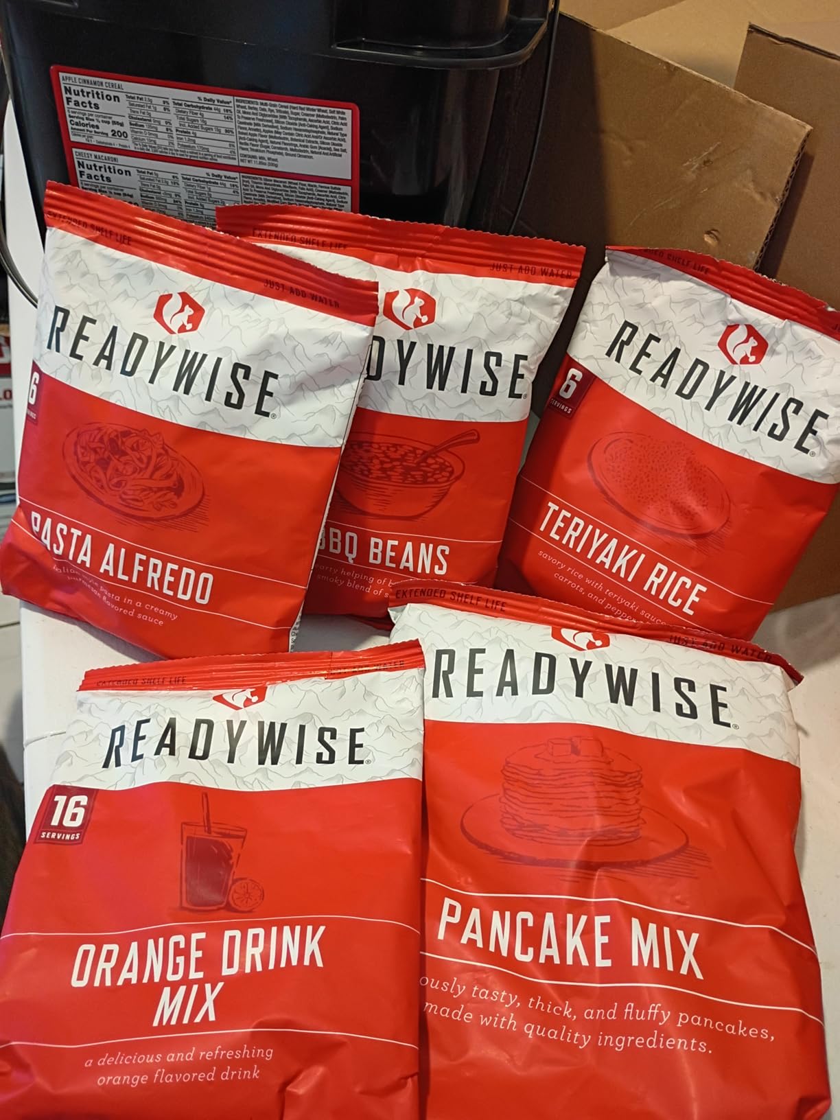 READYWISE Emergency Food Survival Supply 84 Servings, Gluten Free Bucket customer photo 1