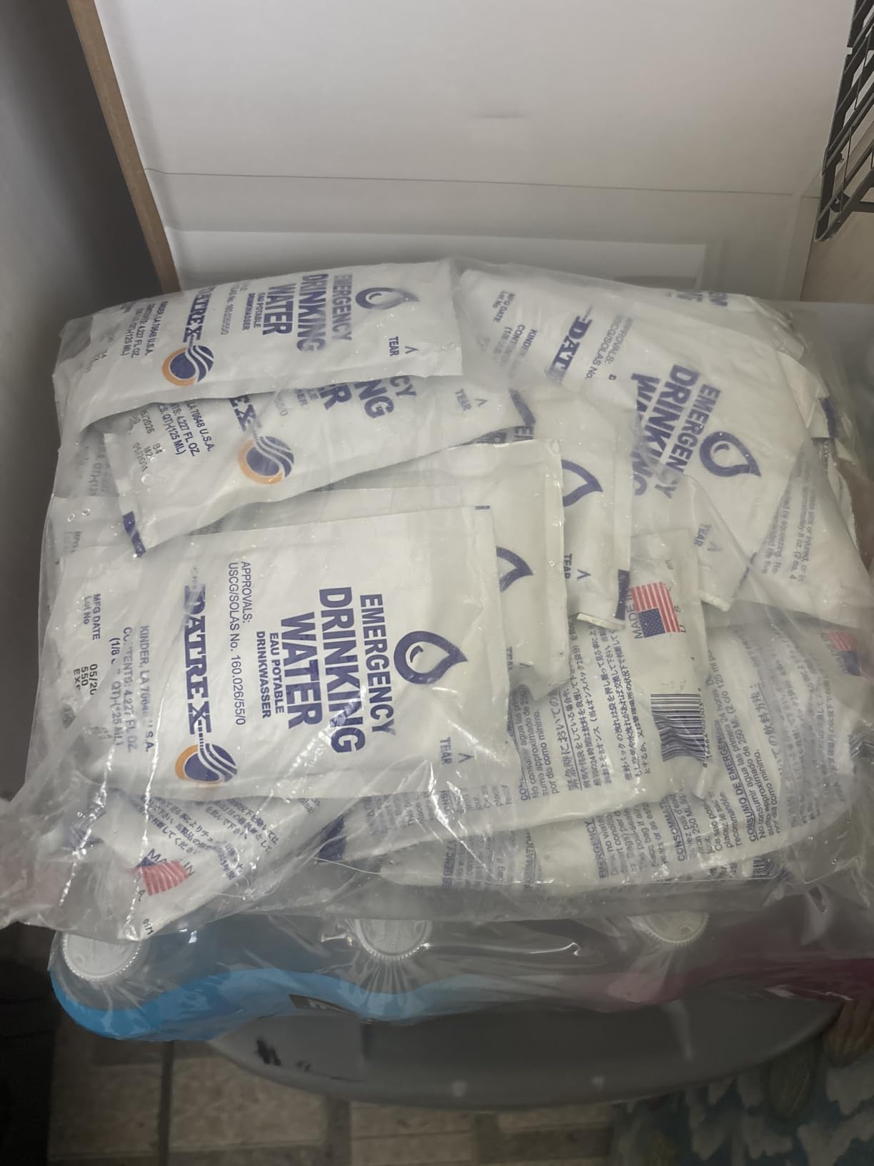 Datrex Emergency Water Packet 4.227 oz - 3 Day/72 Hour Supply (18 Packs) , White customer photo 1