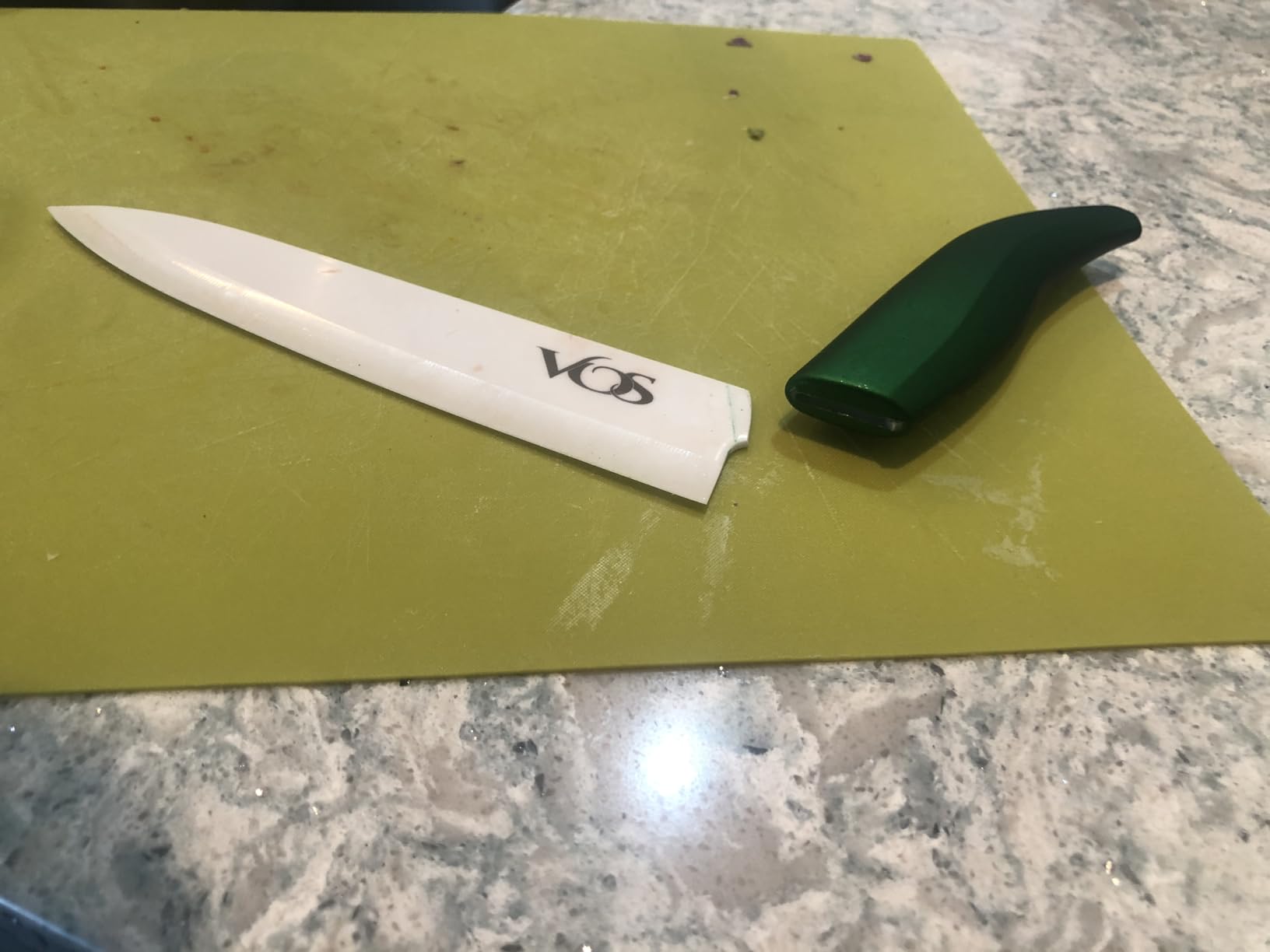 Vos Ceramic Knife Set with Block, Ceramic Knives Set For Kitchen, Ultra Sharp Kitchen Knife Set with Covers, 3