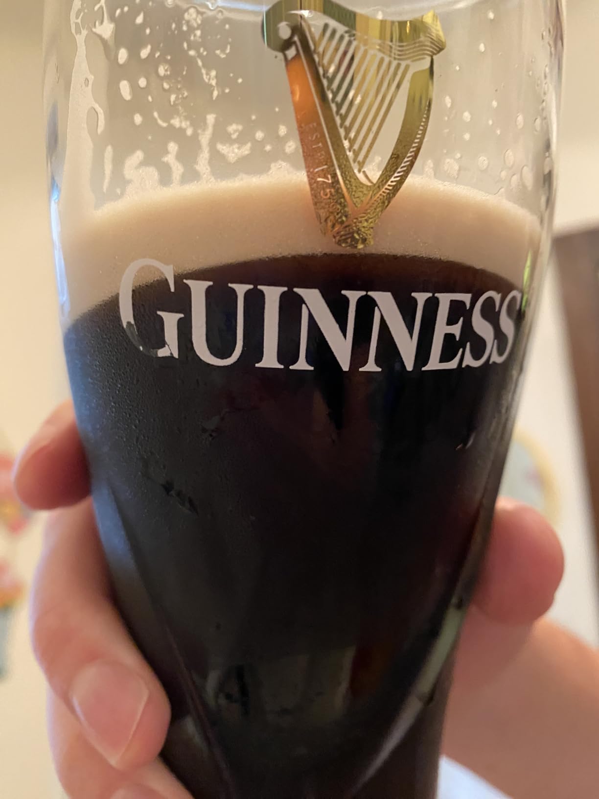 Guinness Gravity Official Beer Pint Glass | Large 20oz Pints Drinking Thick Beer Glasses Beer 20 oz Glasses customer photo 1