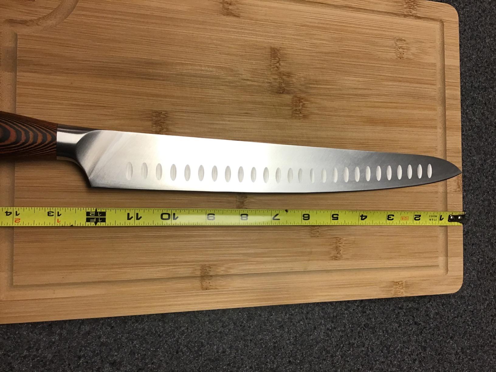 TUO Vegetable Cleaver Knife, Chinese Chef Knife 7 inch Meat Cleaver with Pakkawood Handle, Stainless Steel Butcher Chopper for Home Kitchen - Fiery Phoenix Series customer photo 1