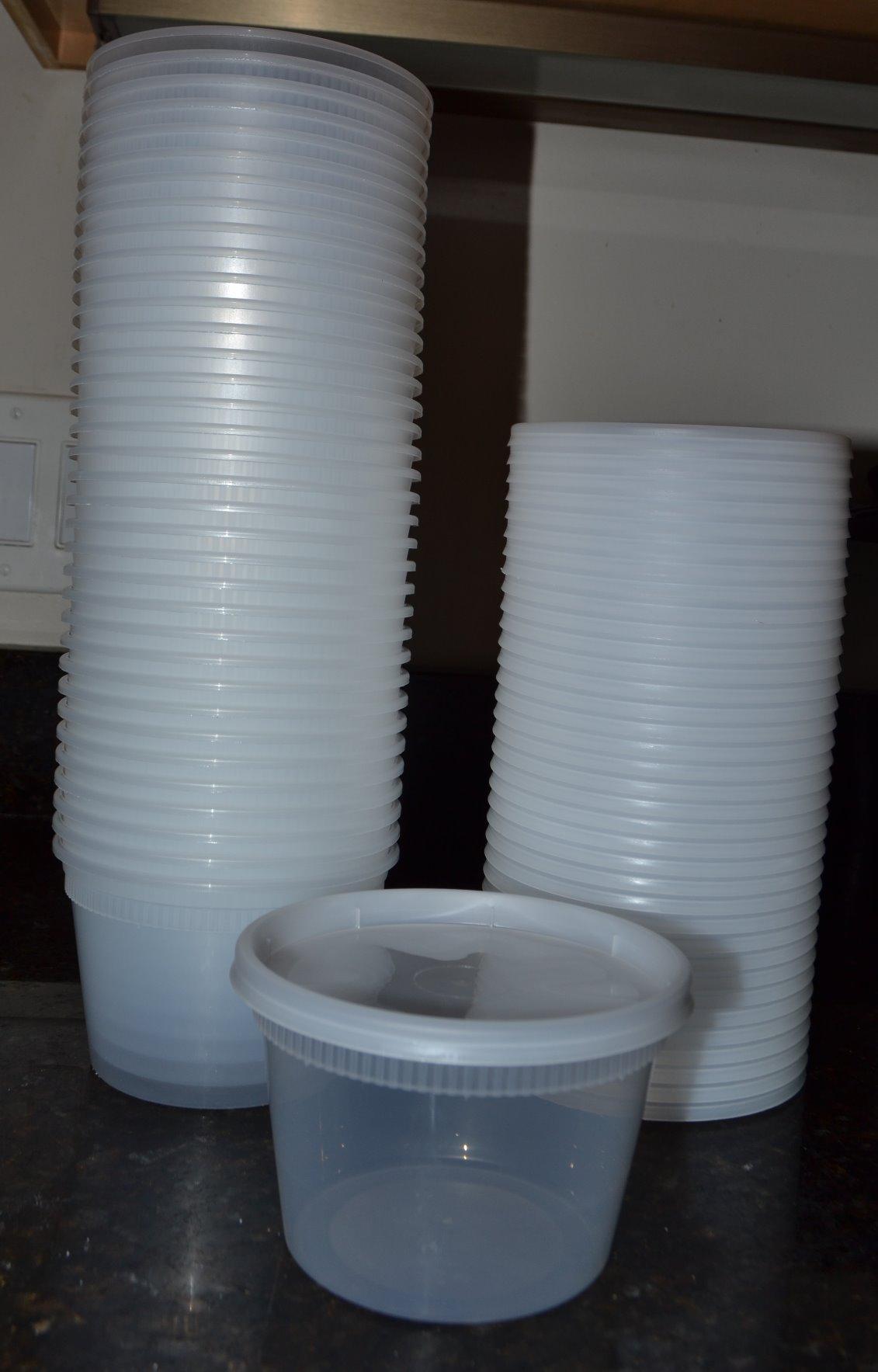 GUSTO 32 oz Plastic Deli Containers with Lids [24 Sets] Food Storage customer photo 1