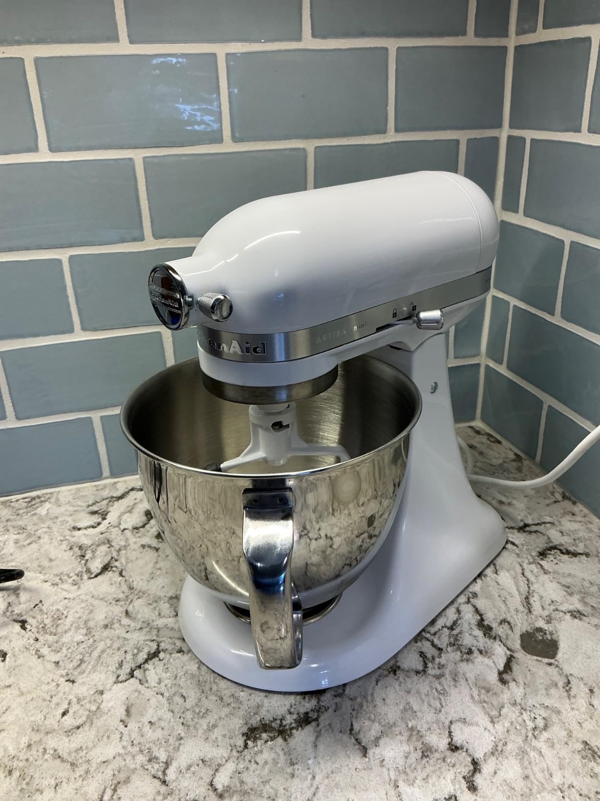 KitchenAid Artisan Mini, 3.5-Qt Tilt Head Stand Mixer, Black Matte customer photo 2