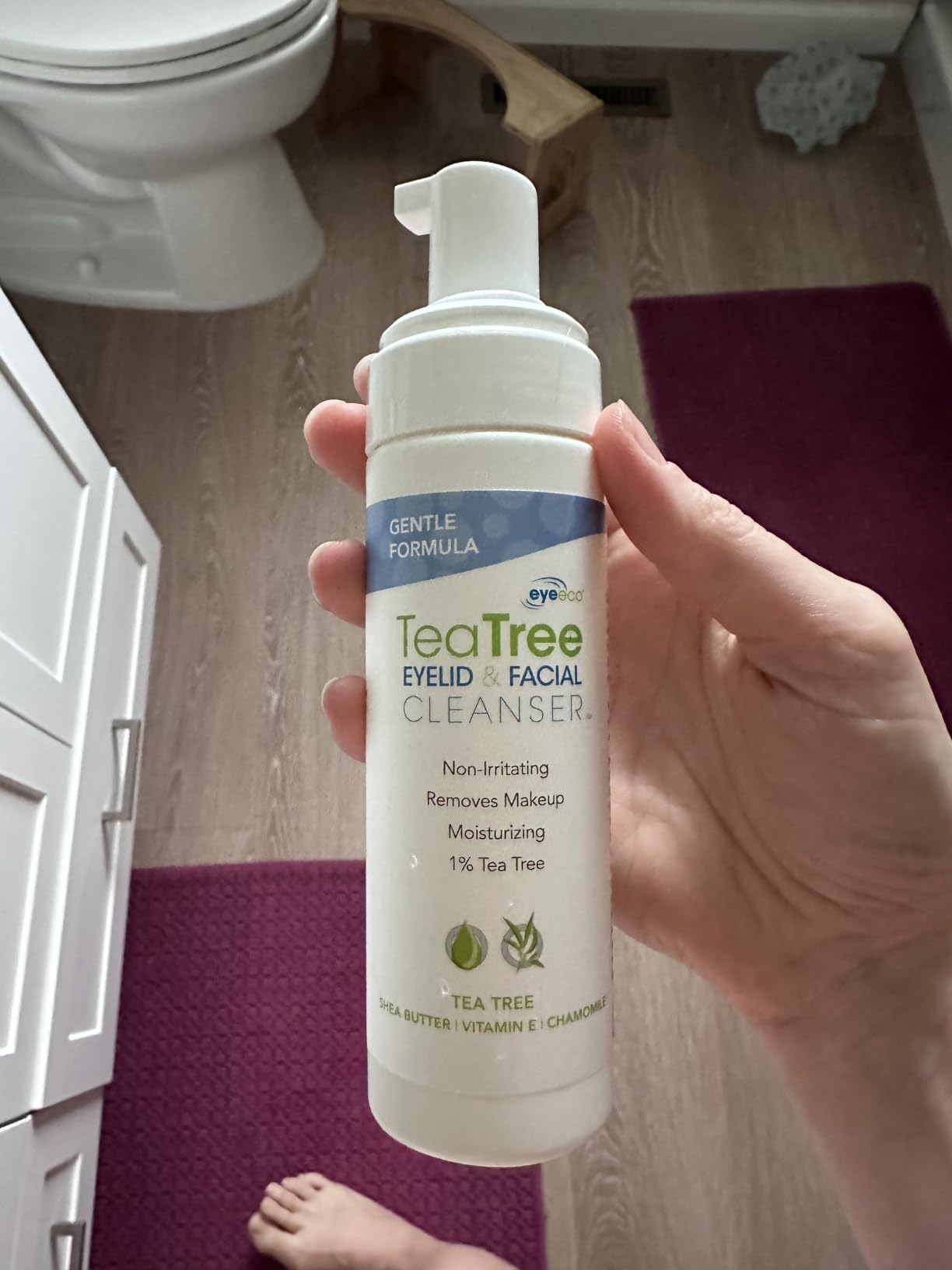EYEECO Gentle Tea Tree Eyelid & Facial Cleanser, 1.6oz customer photo 2
