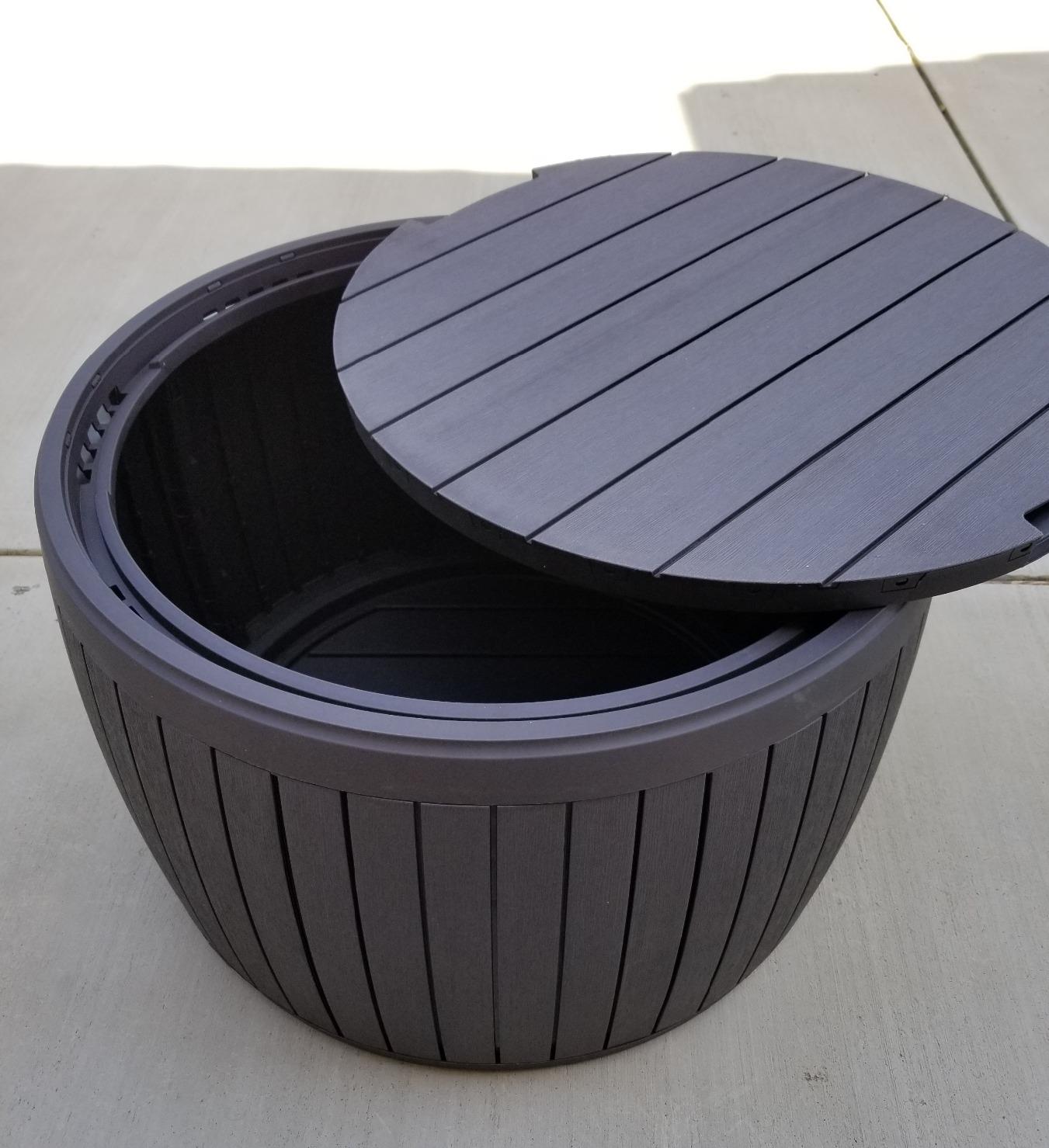 Keter Circa Outdoor Storage Deck Box, 37 Gallon, Brown customer photo 1