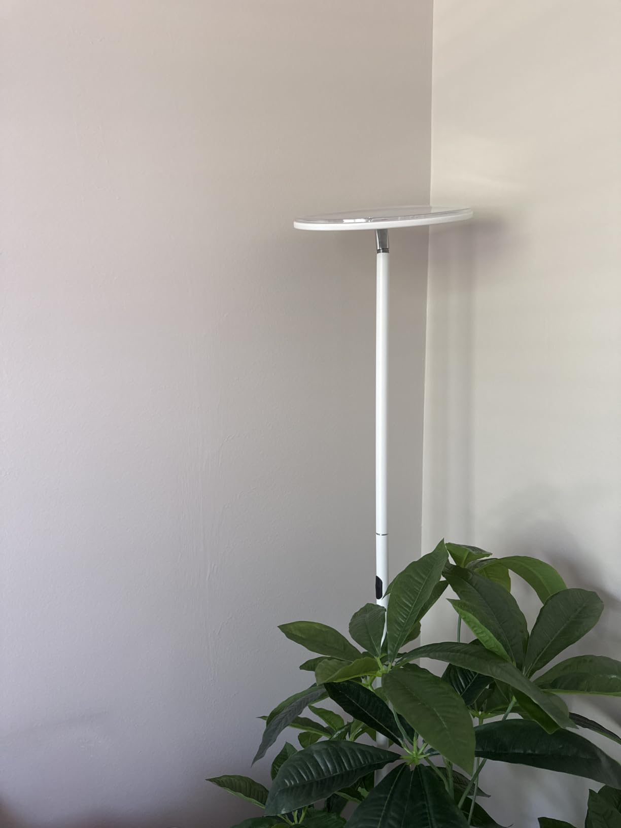 Brightech Sky LED Floor lamp, Torchiere Super Bright Floor Lamp for Living Room Decor & Office - Dimmable, Tall Standing Lamp with Warm Light for Bedroom & Reading - White customer photo 2